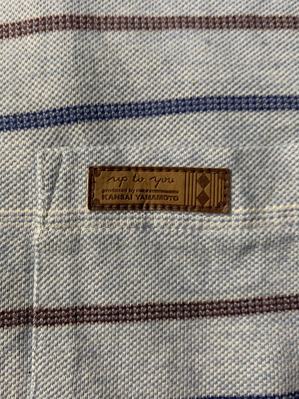 Japanese Brand Kansai Yamamoto Single Pocket Long Sleeve Striped Design Size US M / EU 48-50 / 2 - 4 Thumbnail