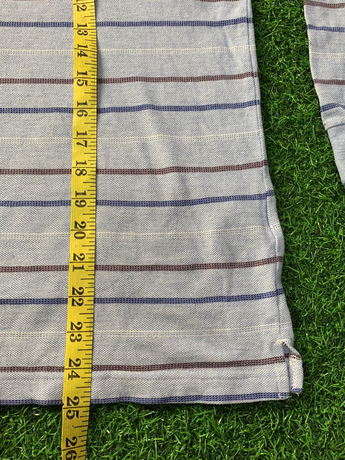 Japanese Brand Kansai Yamamoto Single Pocket Long Sleeve Striped Design Size US M / EU 48-50 / 2 - 11 Thumbnail