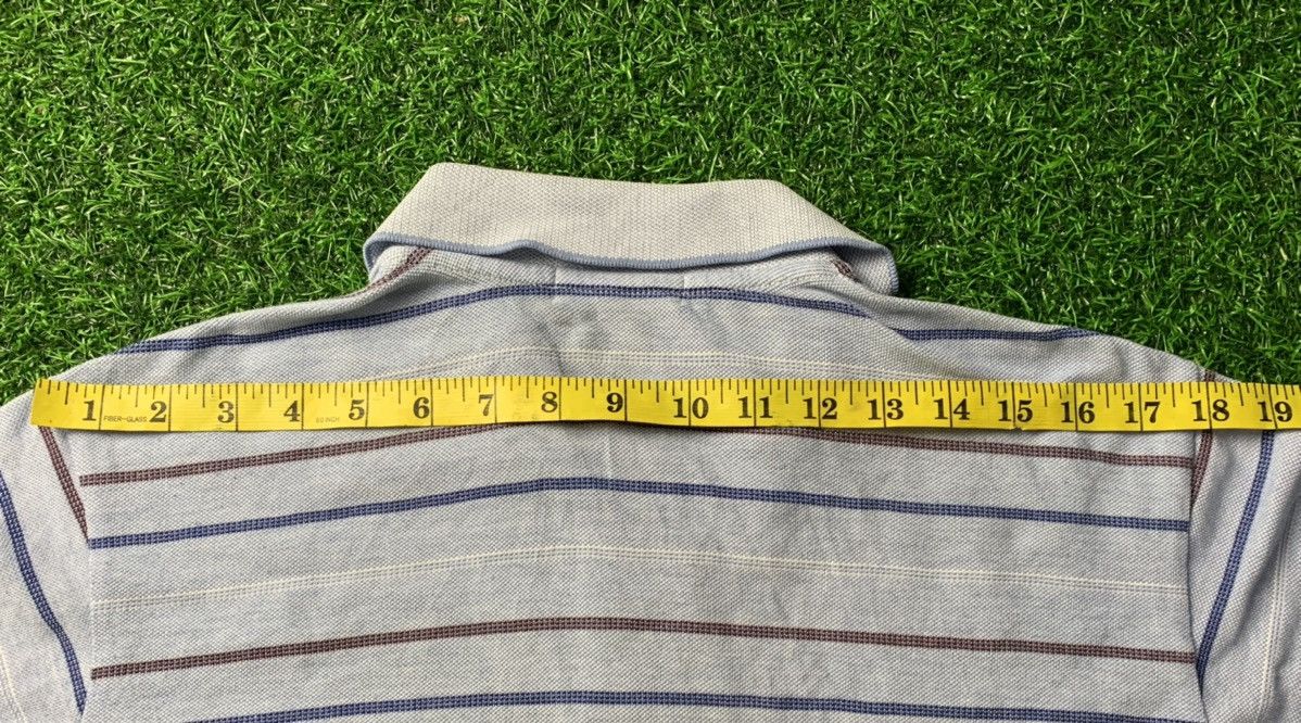 Japanese Brand Kansai Yamamoto Single Pocket Long Sleeve Striped Design Size US M / EU 48-50 / 2 - 9 Thumbnail