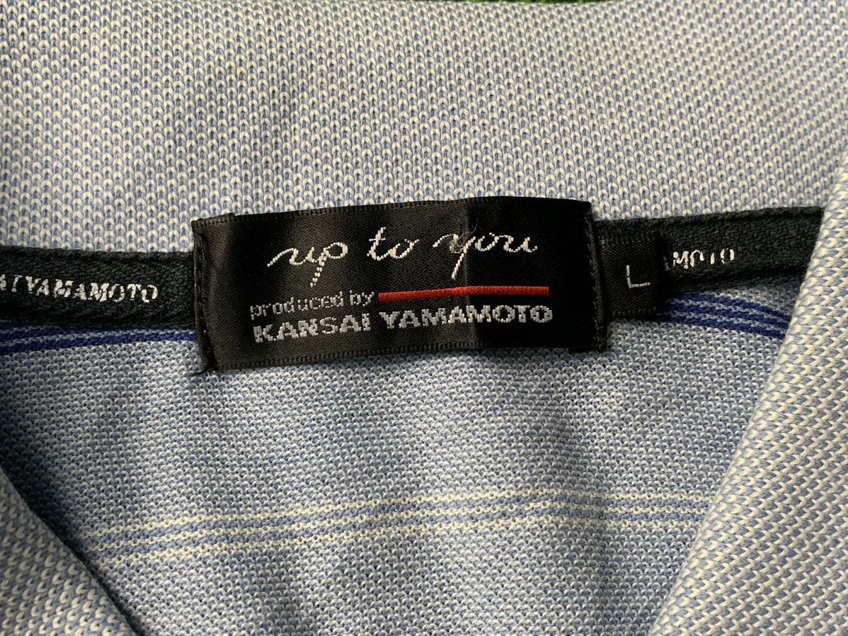 Japanese Brand Kansai Yamamoto Single Pocket Long Sleeve Striped Design Size US M / EU 48-50 / 2 - 2 Thumbnail