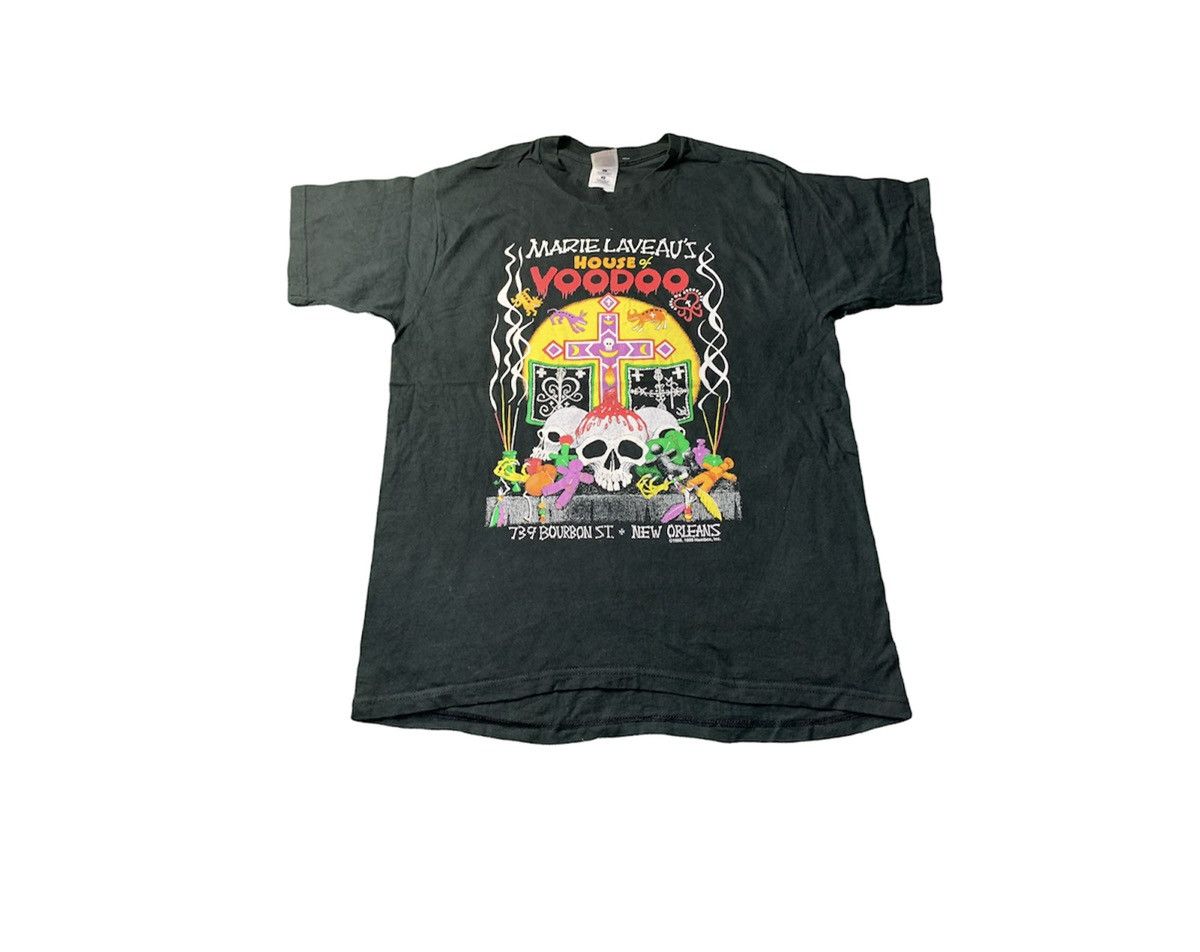 Fruit Of The Loom Vintage Marie Laveau's House Of Voodoo New Orleans Tee Size US L / EU 52-54 / 3 - 1 Thumbnail