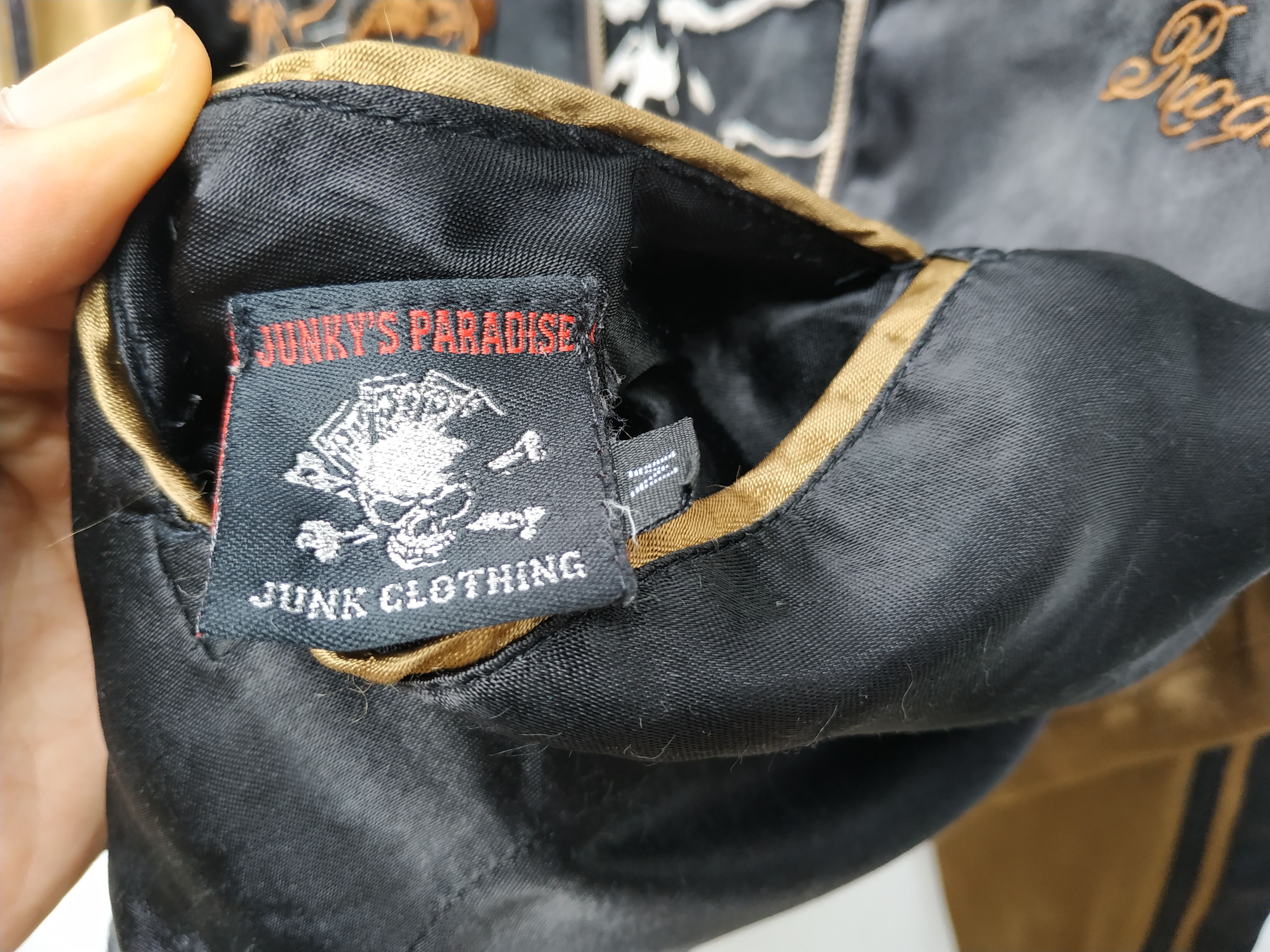 Japanese Brand Fit S to M, Reversible Rayon Skulls Souvenir Jacket Size US M / EU 48-50 / 2 - 9 Thumbnail