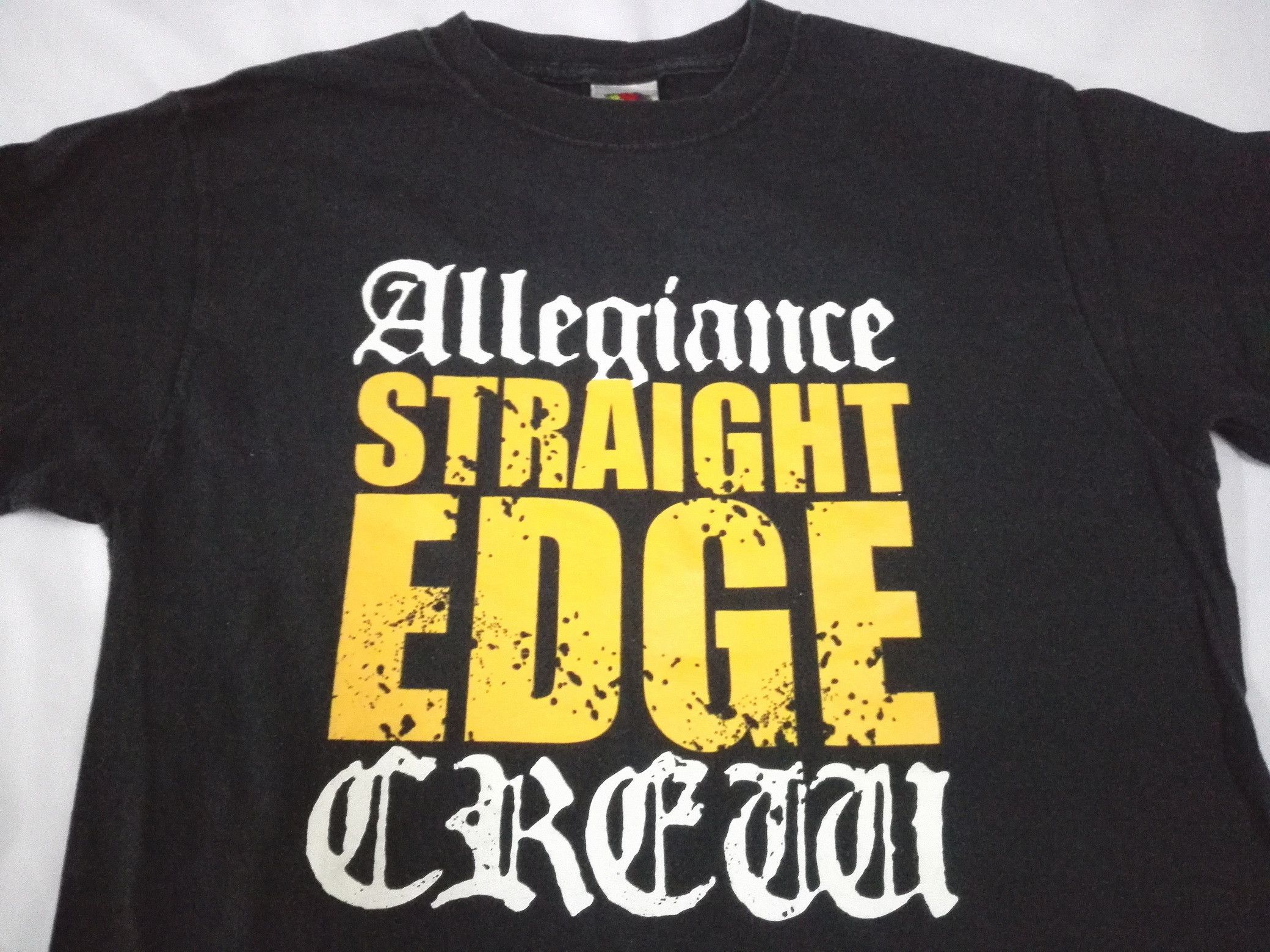 Band Tees STRAIGHT EDGE Allegiance Crew Tee Band Records Size US M / EU 48-50 / 2 - 2 Thumbnail