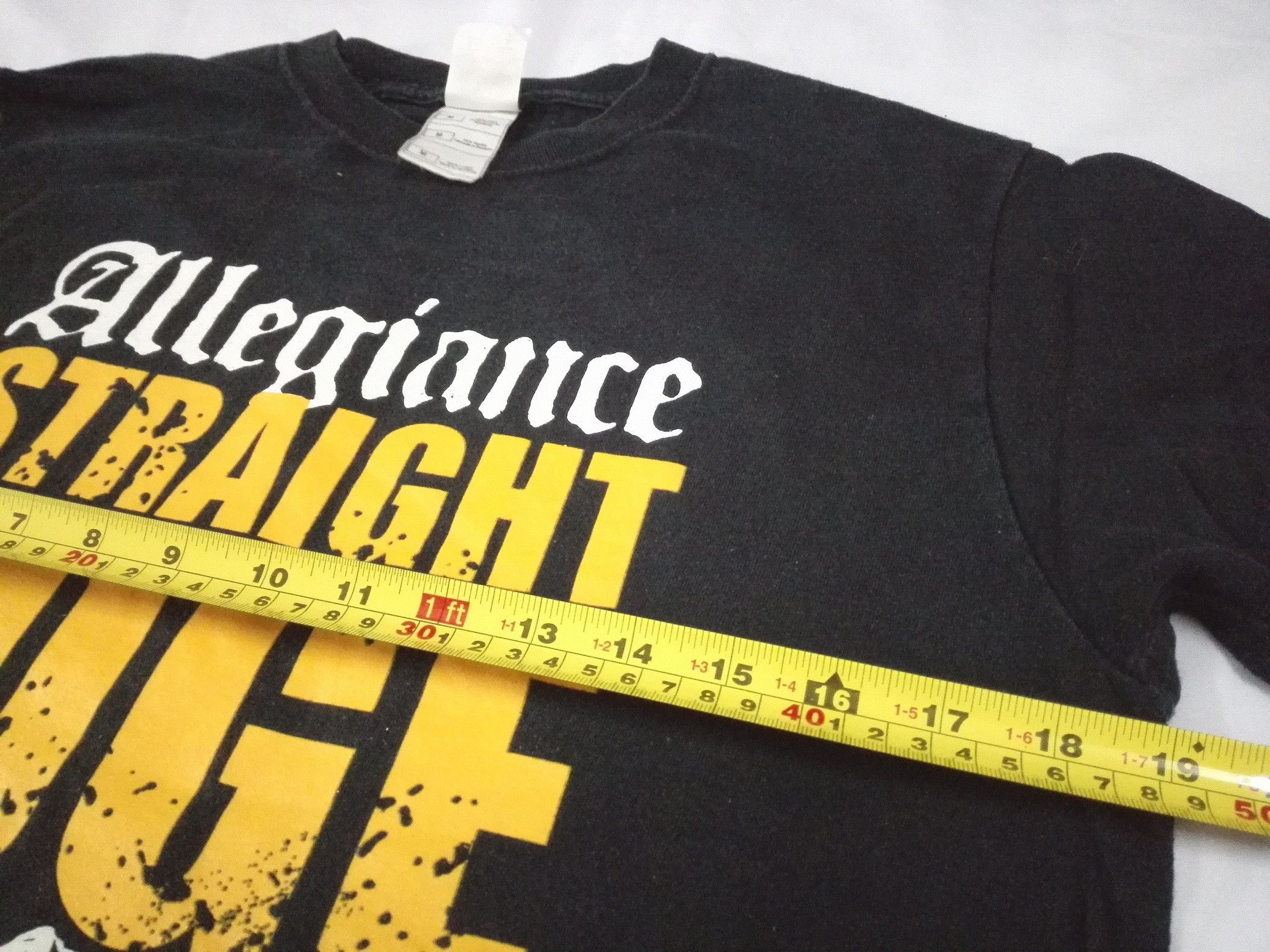 Band Tees STRAIGHT EDGE Allegiance Crew Tee Band Records Size US M / EU 48-50 / 2 - 5 Thumbnail