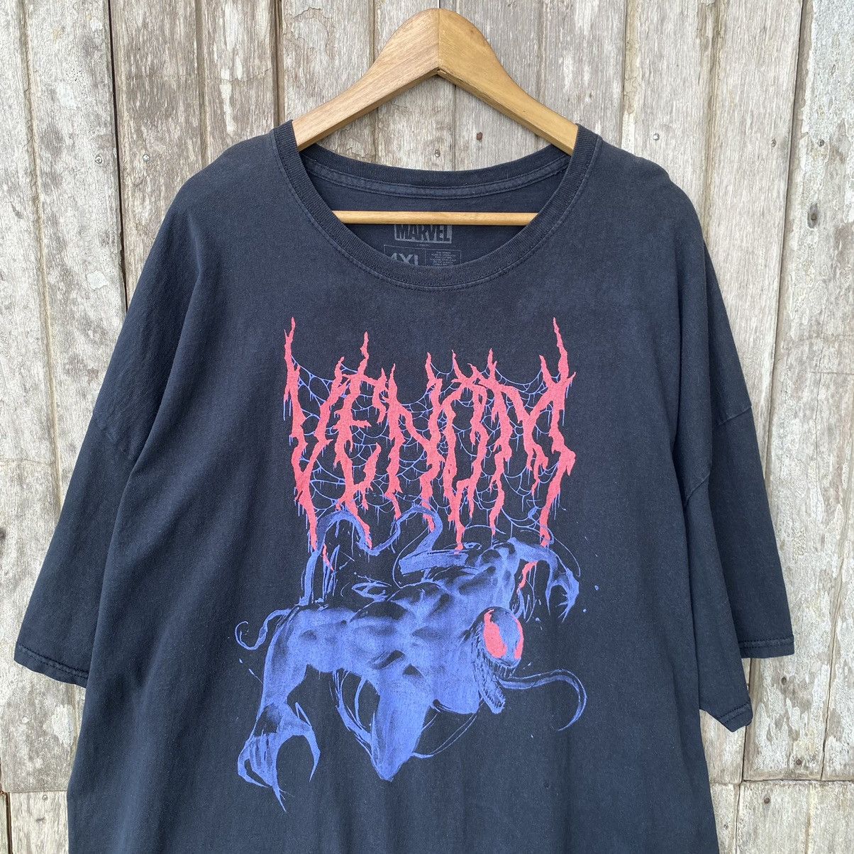 Marvel Comics Thrashed Faded Venom Marvel Comics Oversized 4XL Tee Size US XXL / EU 58 / 5 - 2 Thumbnail