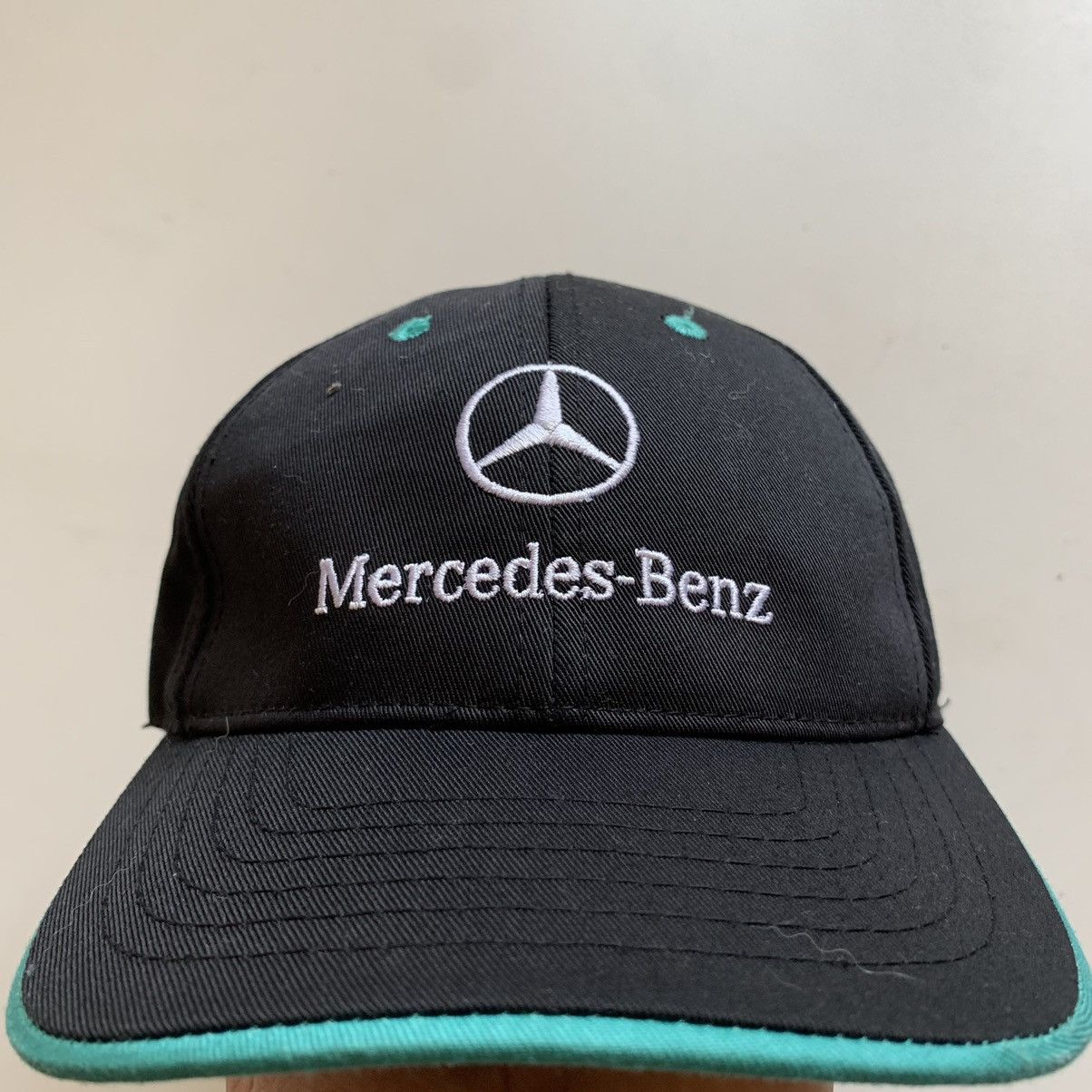 Mercedes-Benz × Vintage Vintage 2000s Mercedes Benz Embroidered Strap Back Hat OSFA Size ONE SIZE - 2 Thumbnail