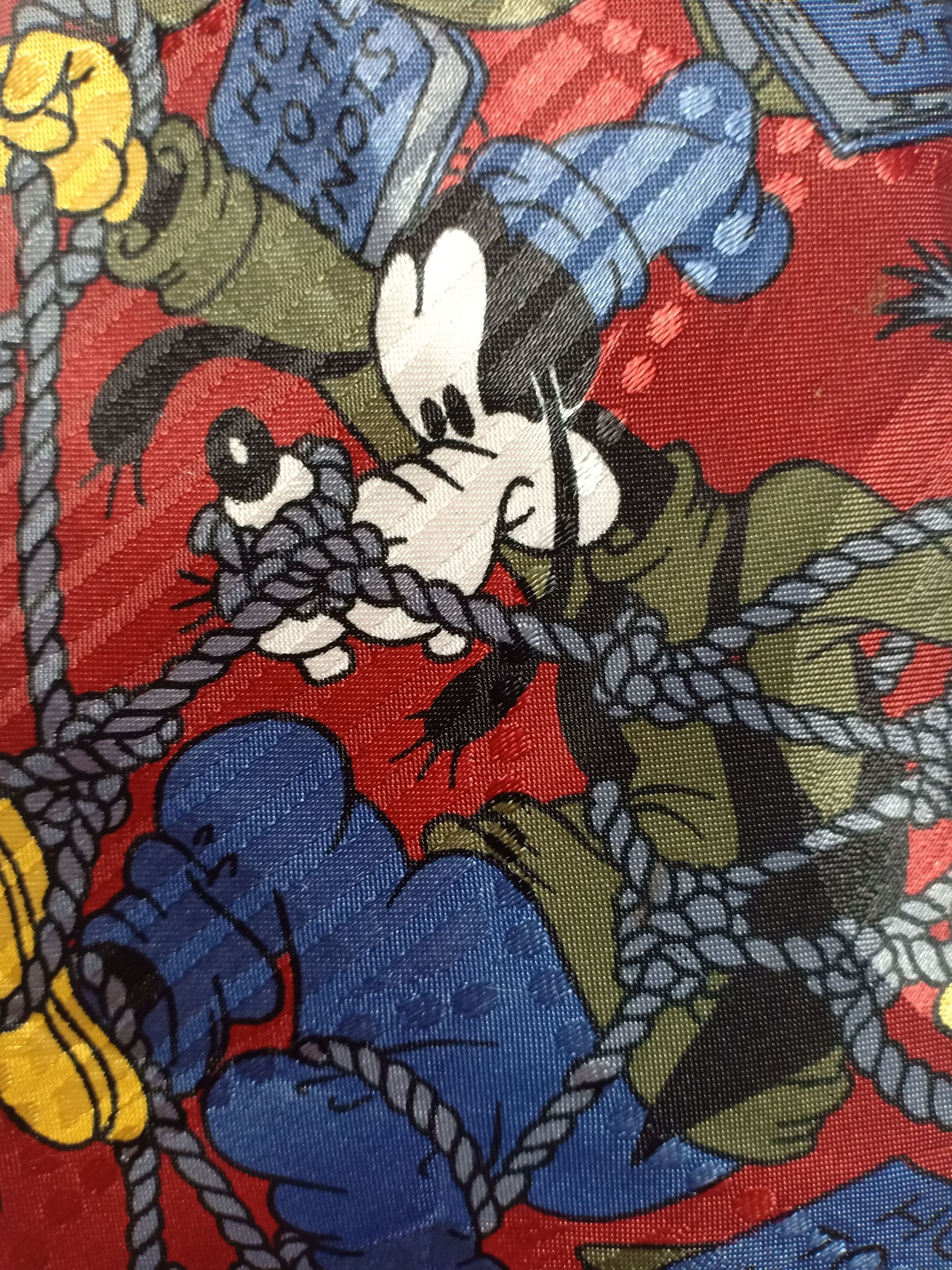 Cartoon Network × Mickey Mouse × Vintage Vintage John & Lois Silk Mickey Mouse All Over Printed Size ONE SIZE - 2 Thumbnail