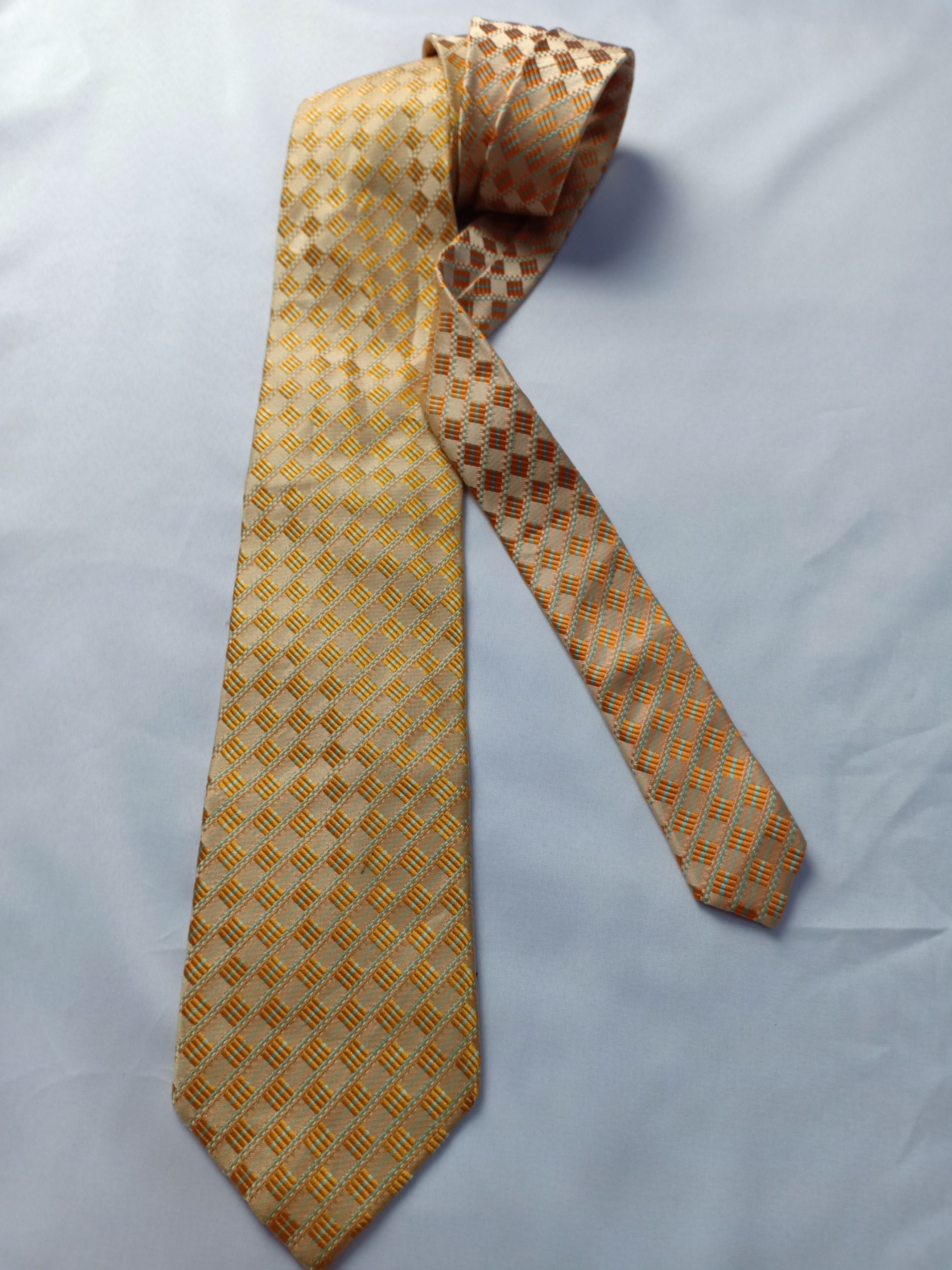 Vinci Vincis Bench Neck Tie Monogram Logo Glitter Size ONE SIZE - 1 Thumbnail
