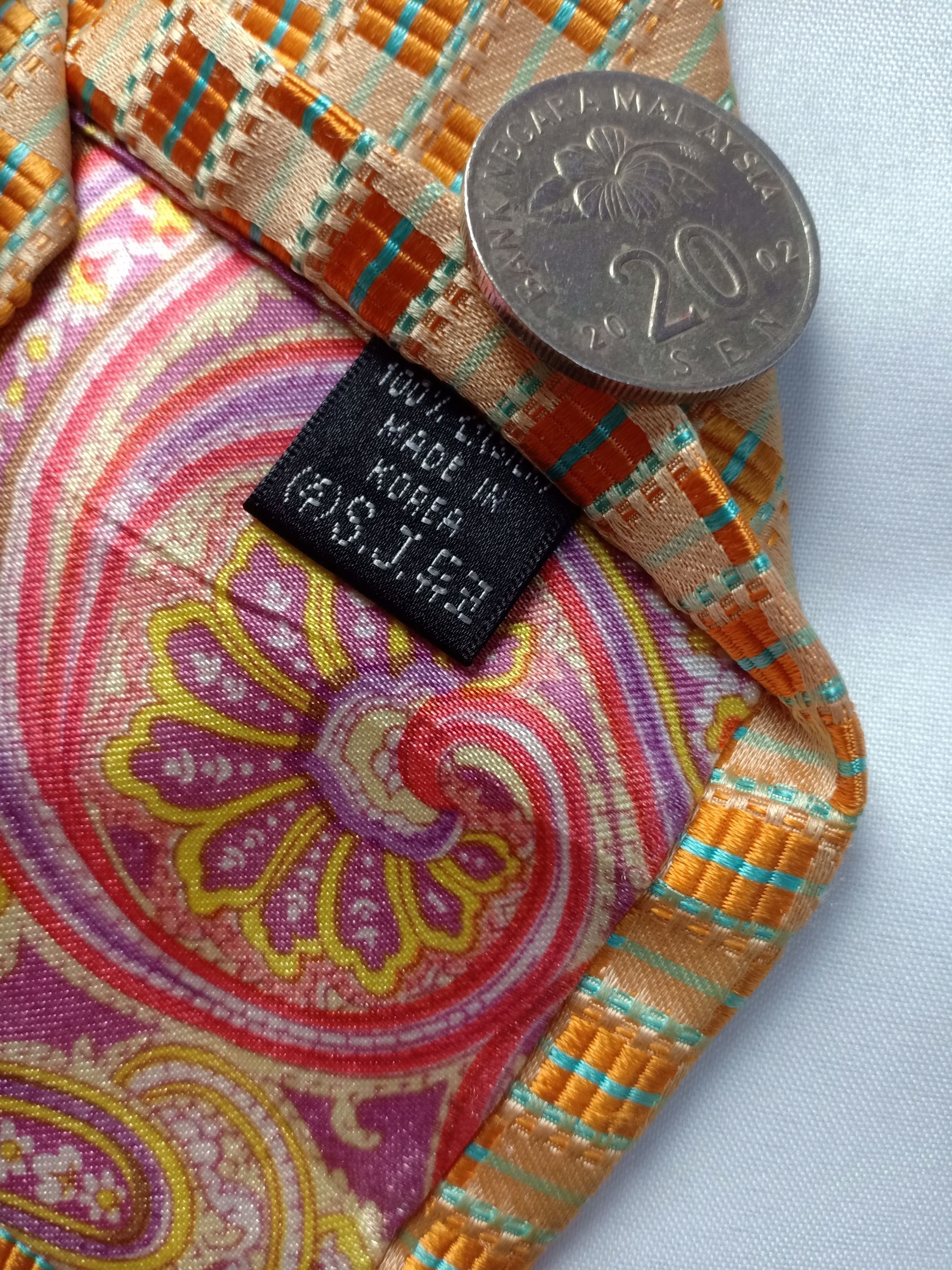 Vinci Vincis Bench Neck Tie Monogram Logo Glitter Size ONE SIZE - 4 Thumbnail