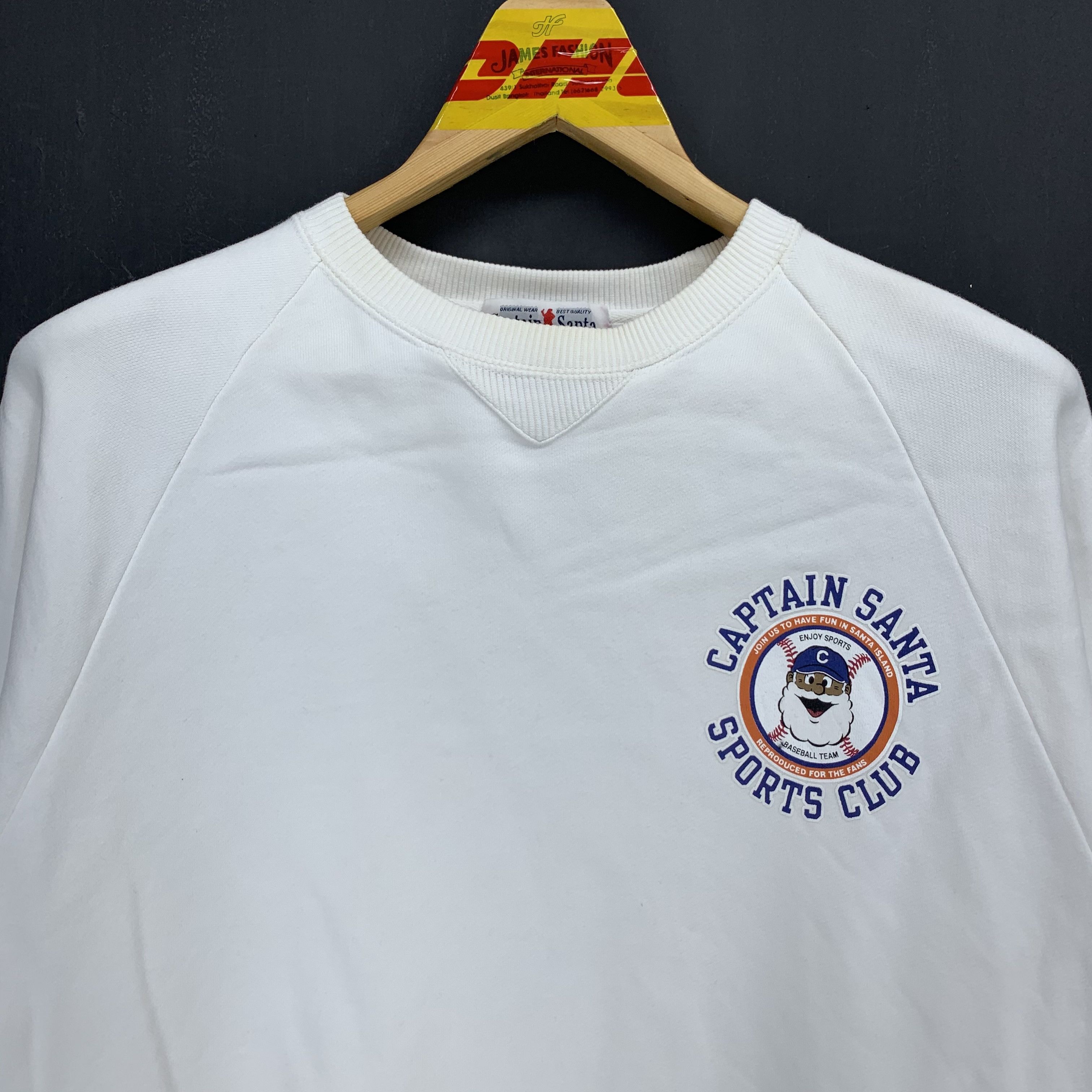 Japanese Brand Captain Santa Baseball Team Big Logo Sweatshirt #3016-58 Size US L / EU 52-54 / 3 - 4 Thumbnail