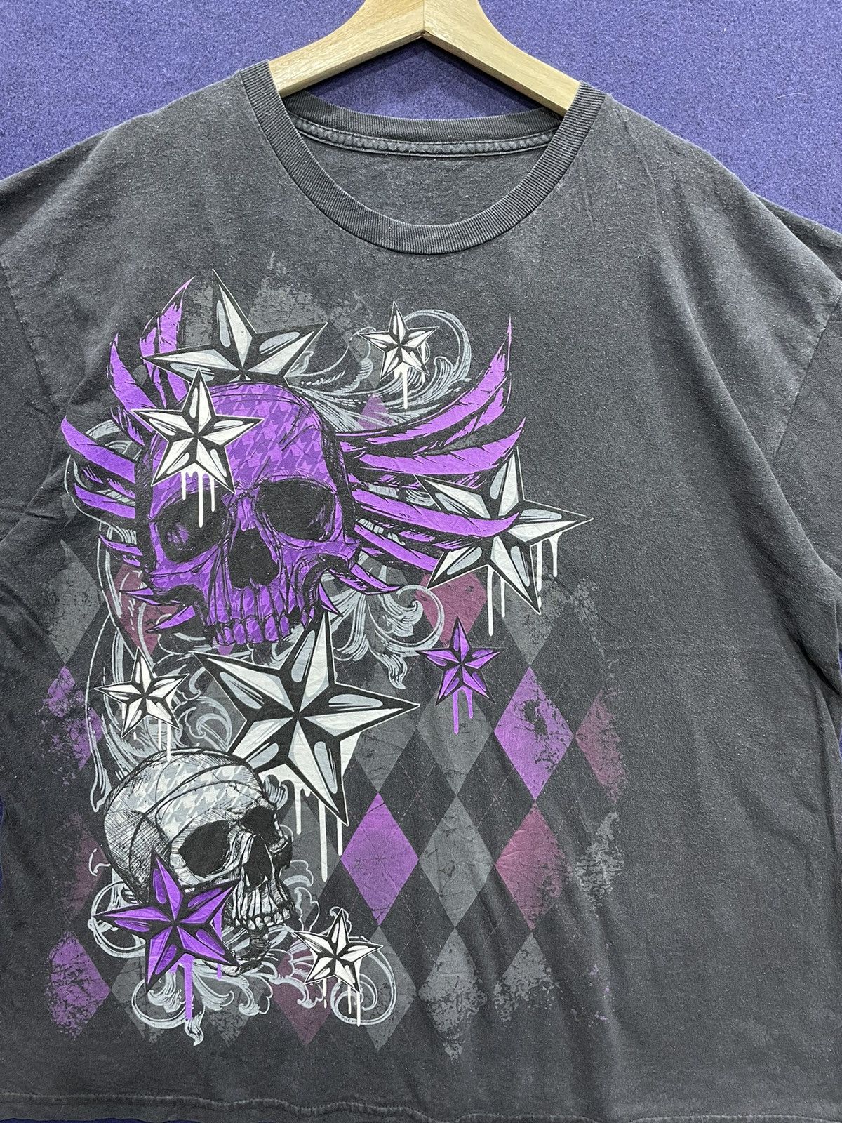 Vintage Vintage Skull Star Big Size US L / EU 52-54 / 3 - 2 Thumbnail