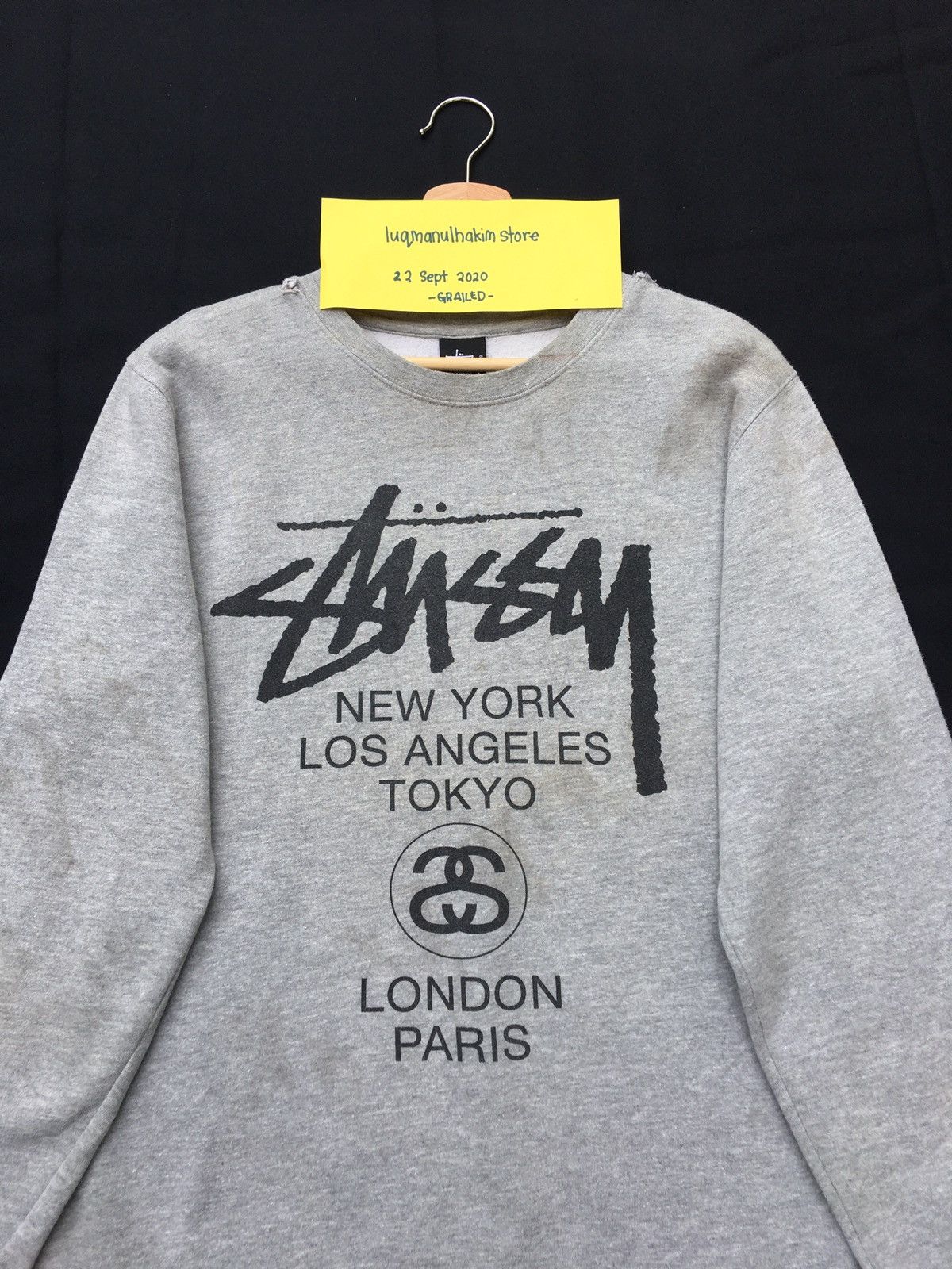 Stussy Vintage Stussy Big Logo Spellout Sweater Size US L / EU 52-54 / 3 - 1 Thumbnail