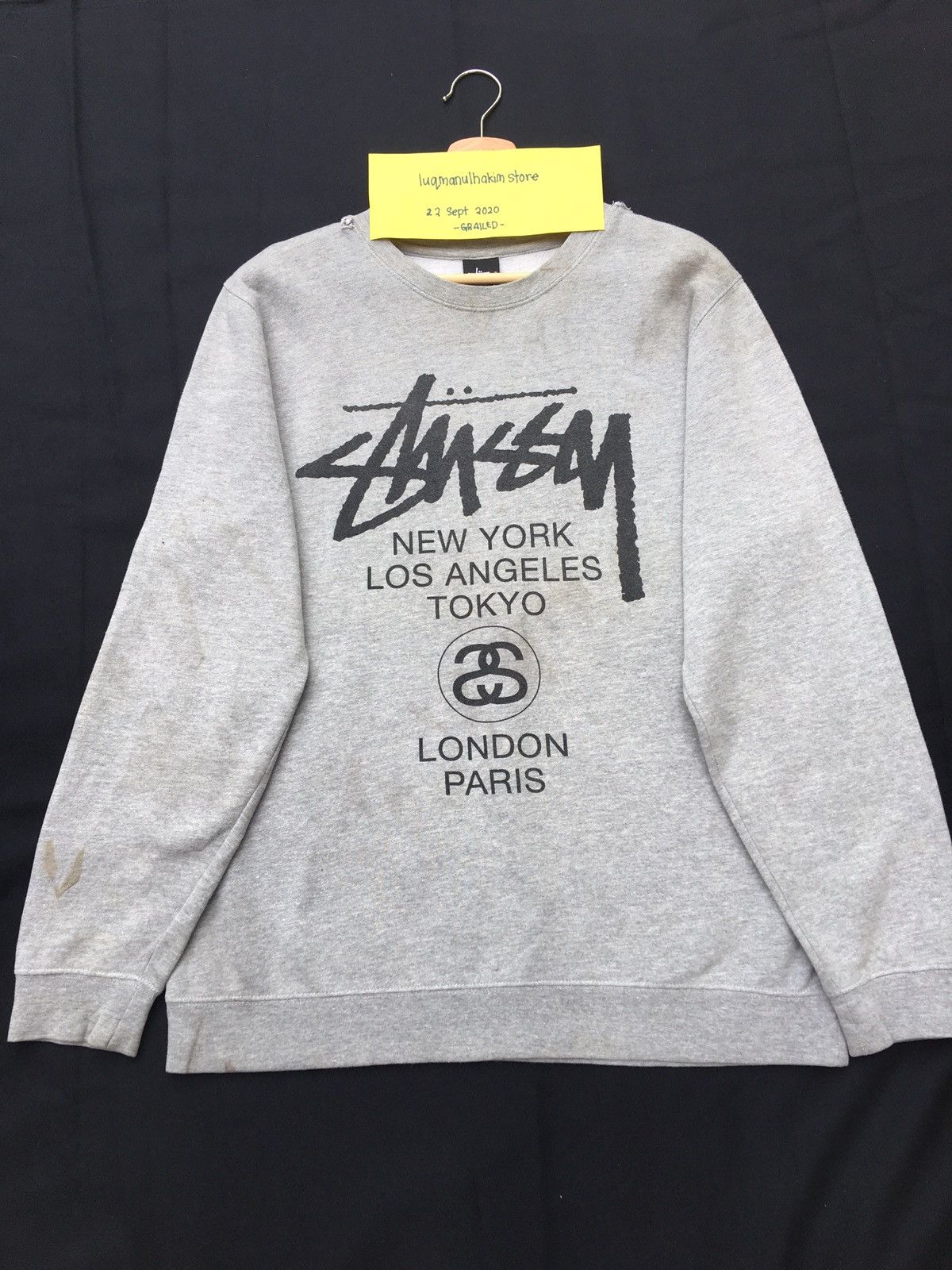 Stussy Vintage Stussy Big Logo Spellout Sweater Size US L / EU 52-54 / 3 - 2 Thumbnail