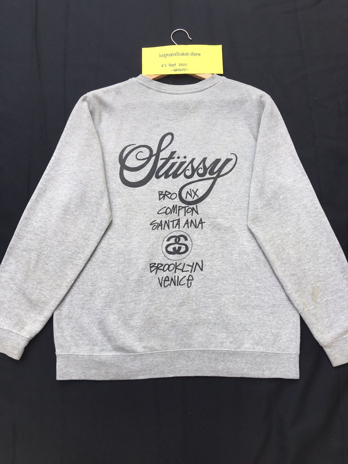Stussy Vintage Stussy Big Logo Spellout Sweater Size US L / EU 52-54 / 3 - 10 Thumbnail