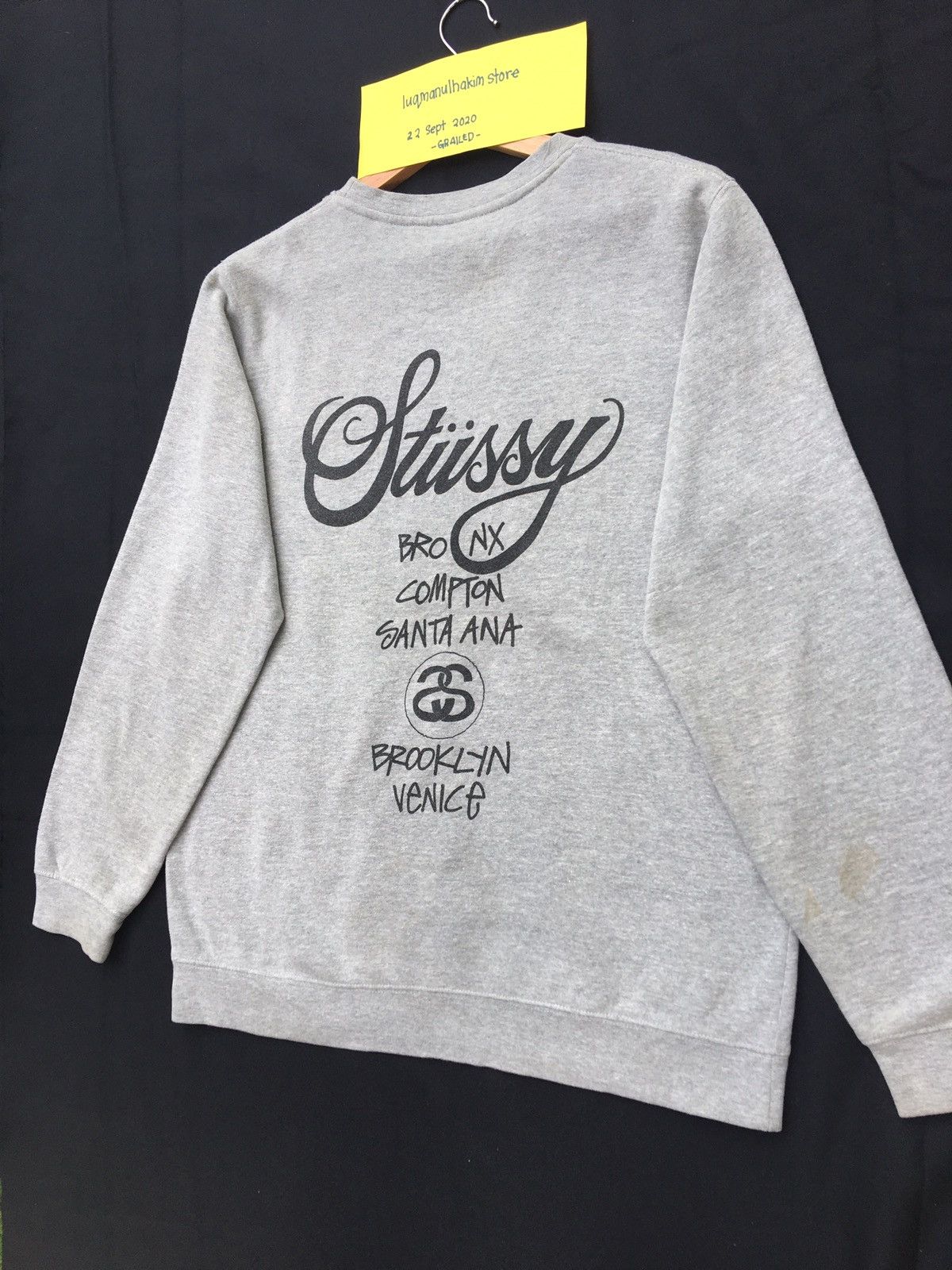 Stussy Vintage Stussy Big Logo Spellout Sweater Size US L / EU 52-54 / 3 - 12 Thumbnail