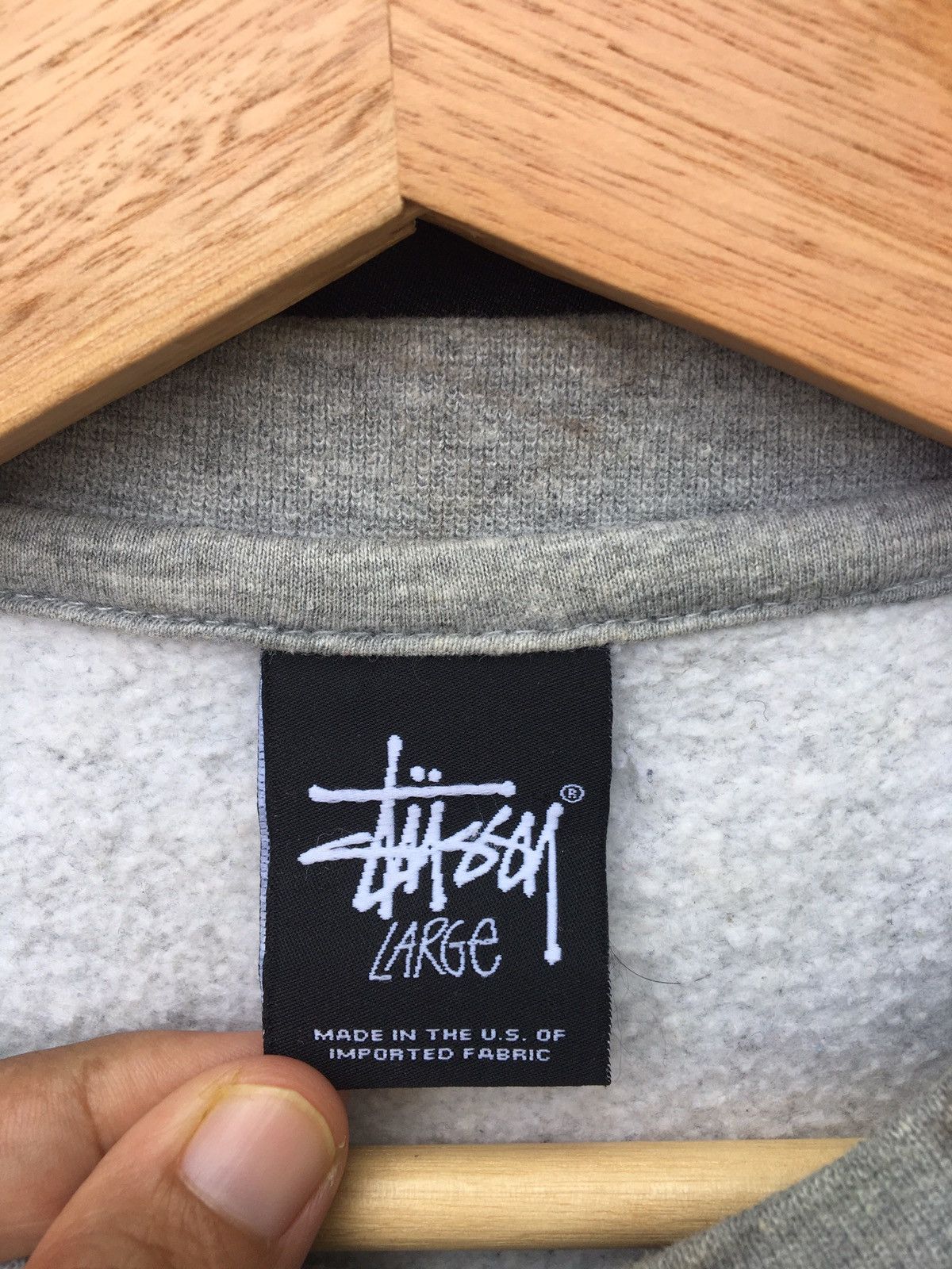 Stussy Vintage Stussy Big Logo Spellout Sweater Size US L / EU 52-54 / 3 - 8 Thumbnail