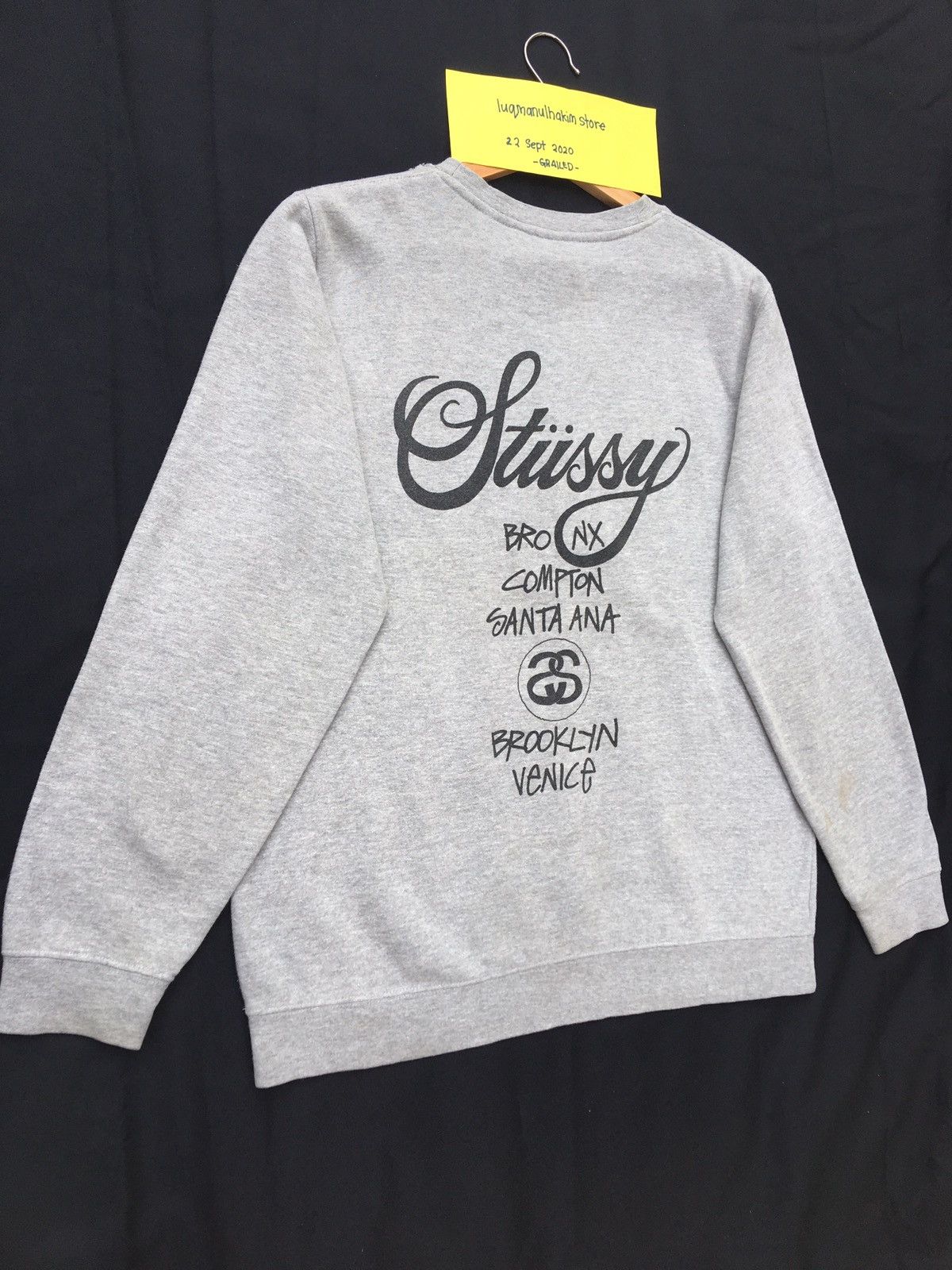 Stussy Vintage Stussy Big Logo Spellout Sweater Size US L / EU 52-54 / 3 - 11 Thumbnail