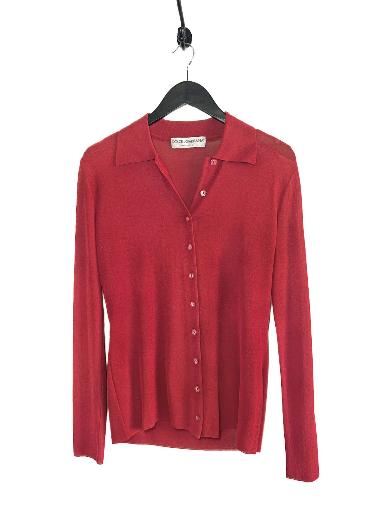 Dolce & Gabbana Dolce & Gabbana Red Cardigan Sweater Size M / US 6-8 / IT 42-44 - 1 Thumbnail