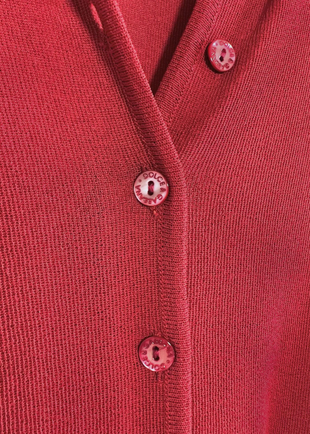 Dolce & Gabbana Dolce & Gabbana Red Cardigan Sweater Size M / US 6-8 / IT 42-44 - 3 Thumbnail