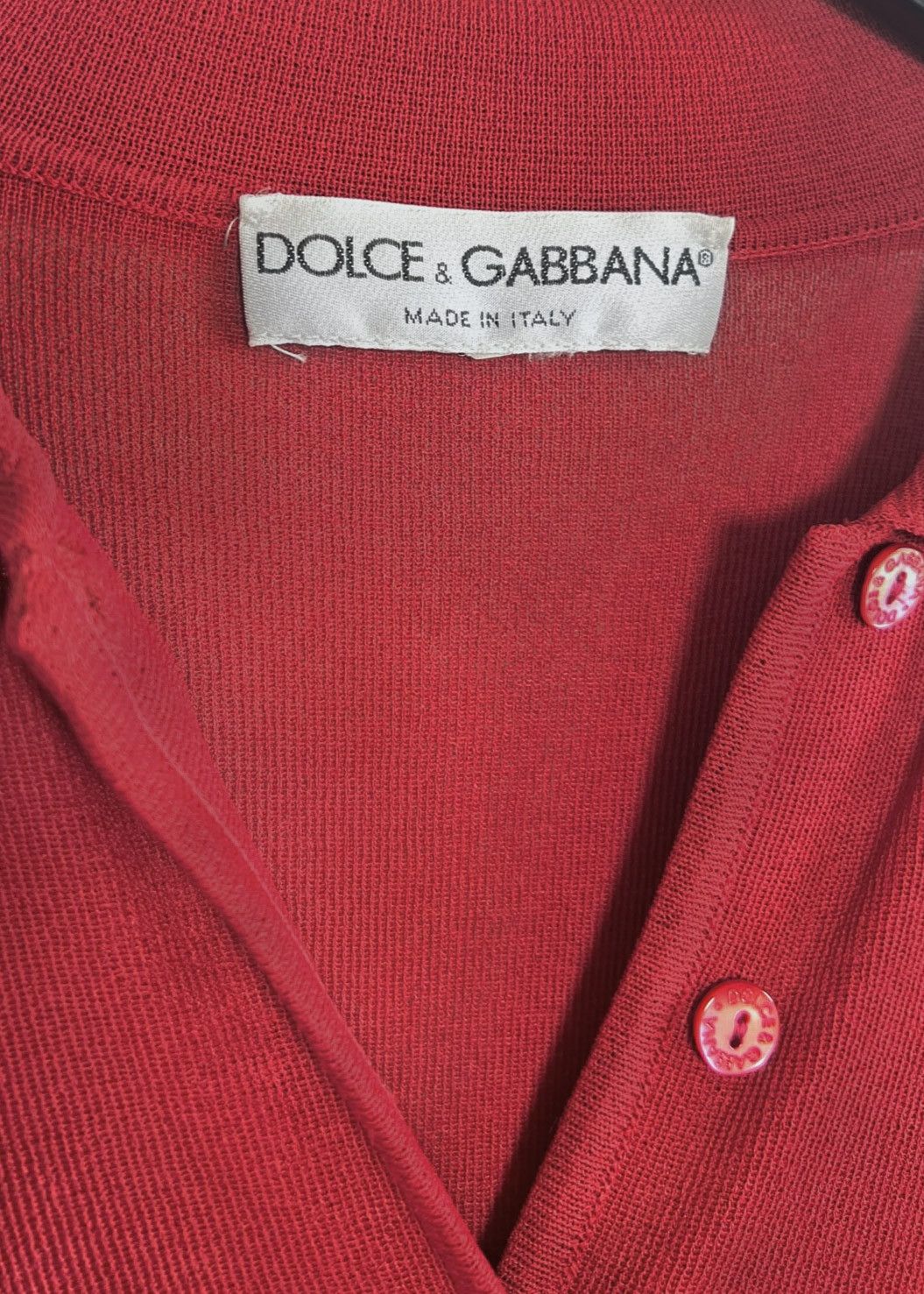 Dolce & Gabbana Dolce & Gabbana Red Cardigan Sweater Size M / US 6-8 / IT 42-44 - 2 Thumbnail
