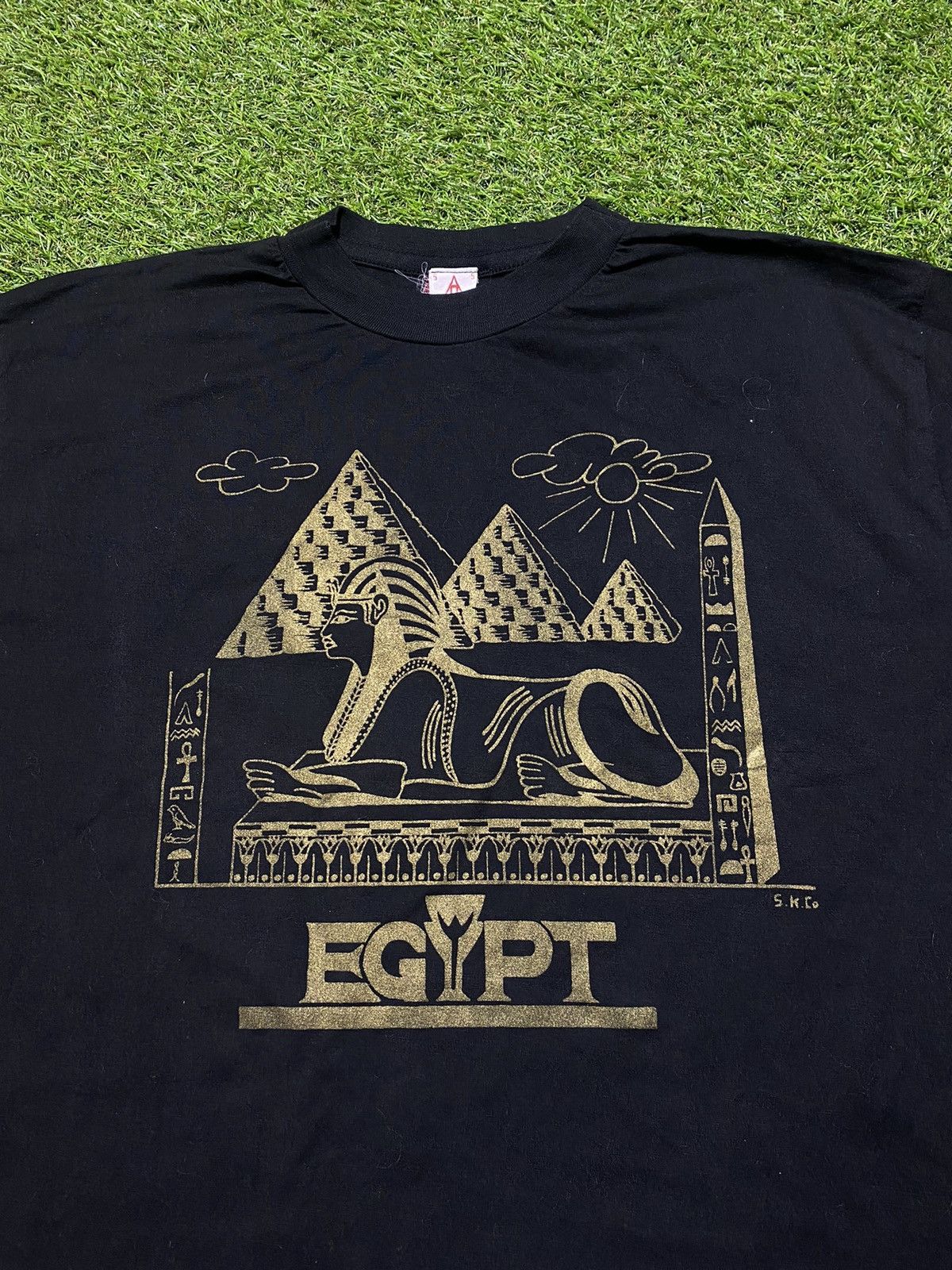Vintage Vintage 90s Egypt tee streetwear big logo japanese size XL Size US XL / EU 56 / 4 - 2 Thumbnail