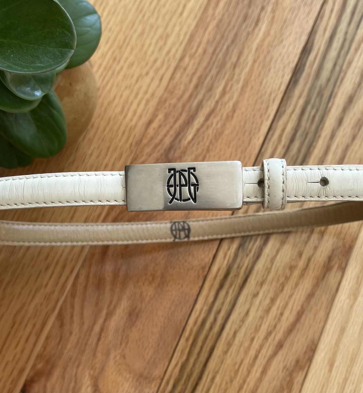 Jean Paul Gaultier Vintage 1990s Jean Paul Gaultier Leather Belt Size 26 - 3 Thumbnail
