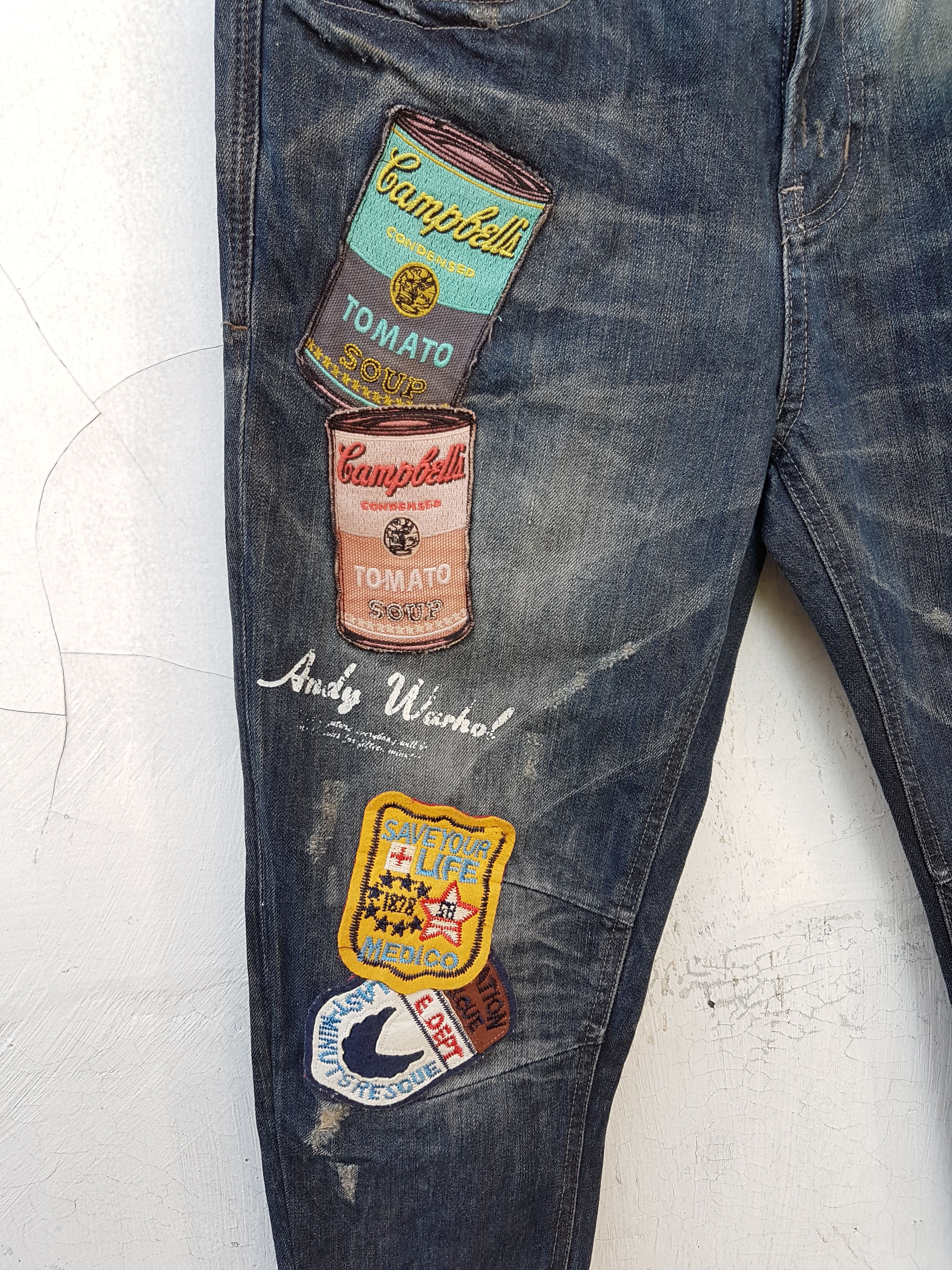 Andy Warhol × Seditionaries Andy Warhol Distressed Jeans Size US 30 / EU 46 - 4 Thumbnail