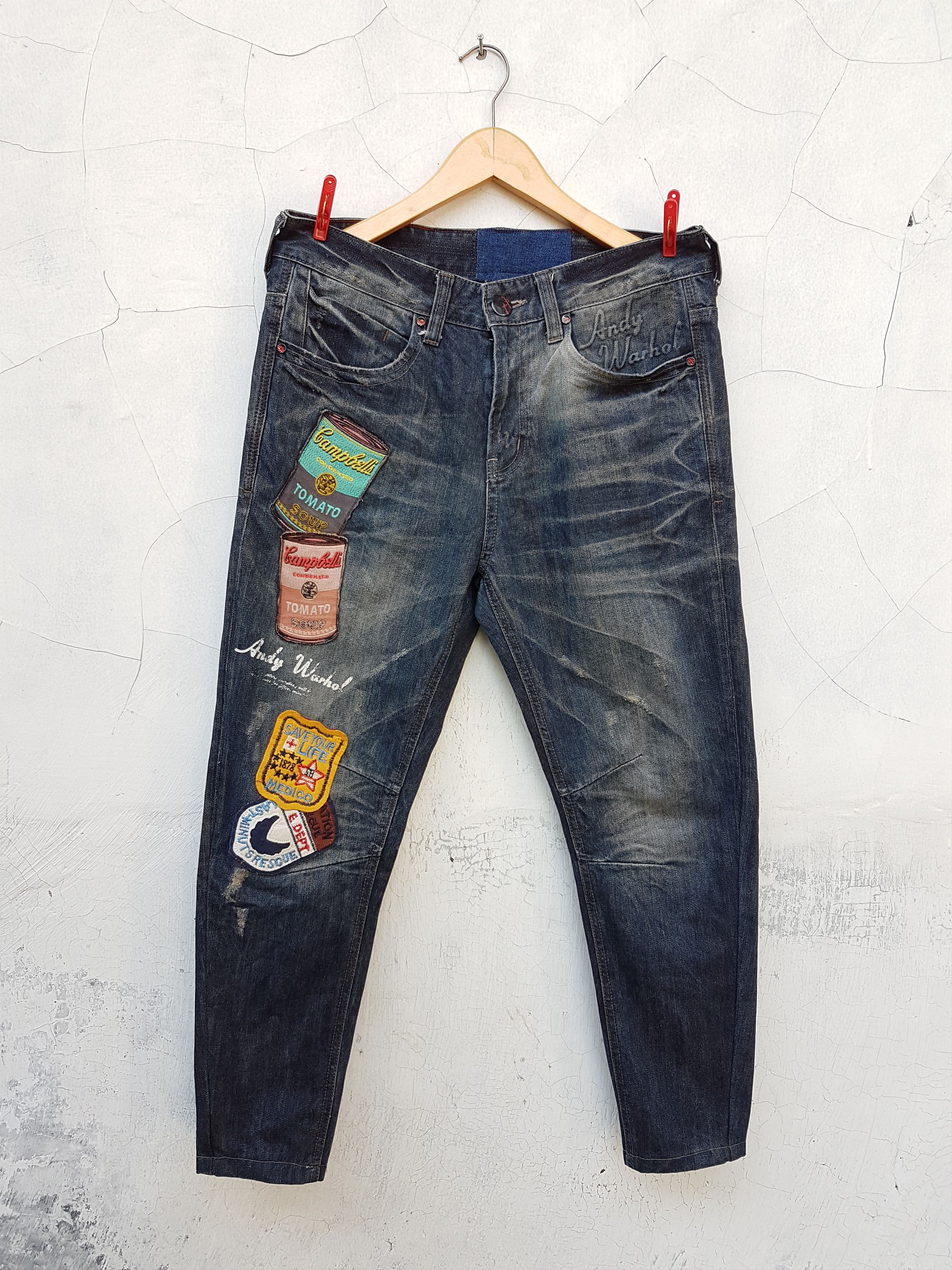 Andy Warhol × Seditionaries Andy Warhol Distressed Jeans Size US 30 / EU 46 - 1 Thumbnail