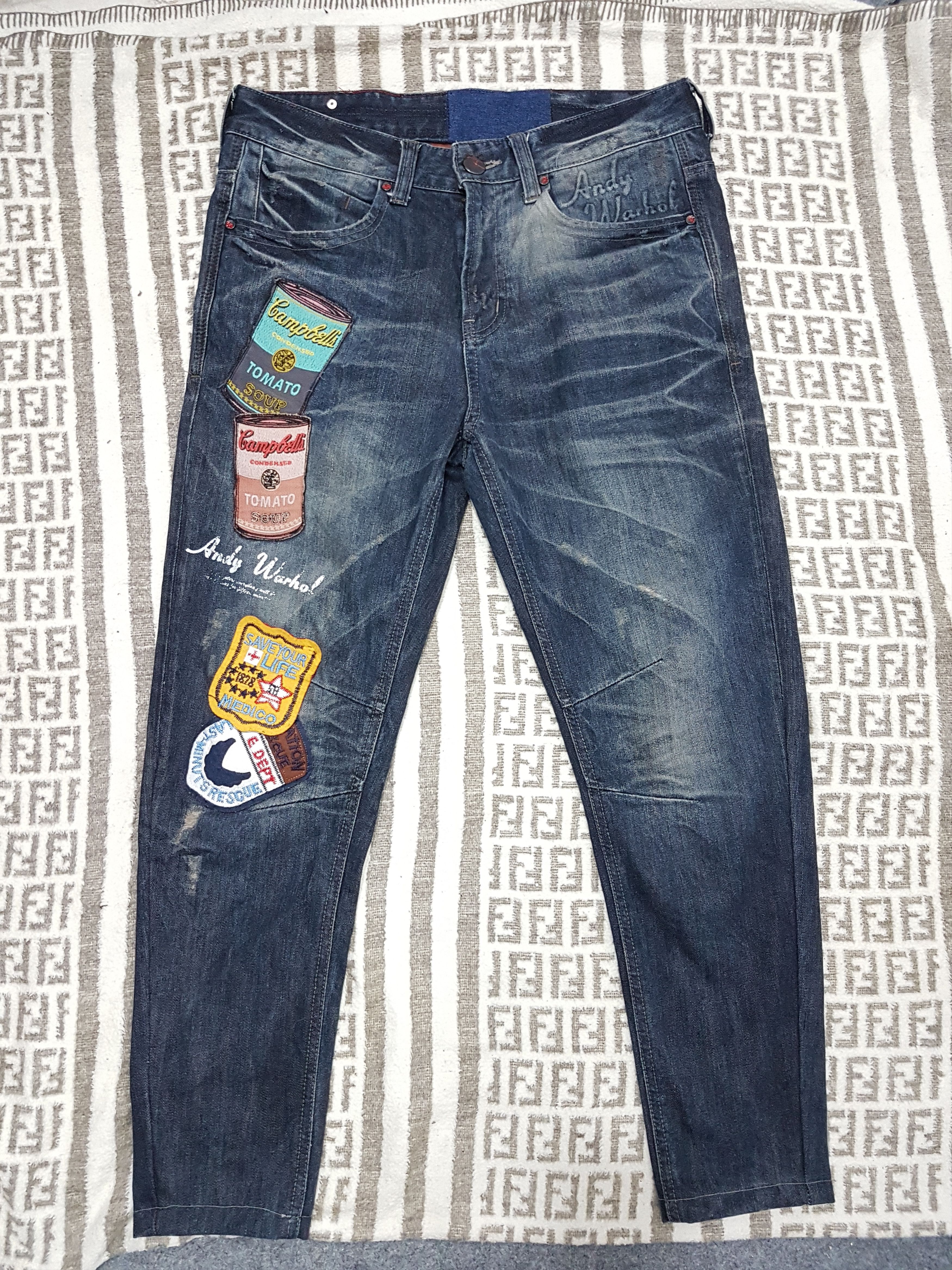 Andy Warhol × Seditionaries Andy Warhol Distressed Jeans Size US 30 / EU 46 - 10 Thumbnail
