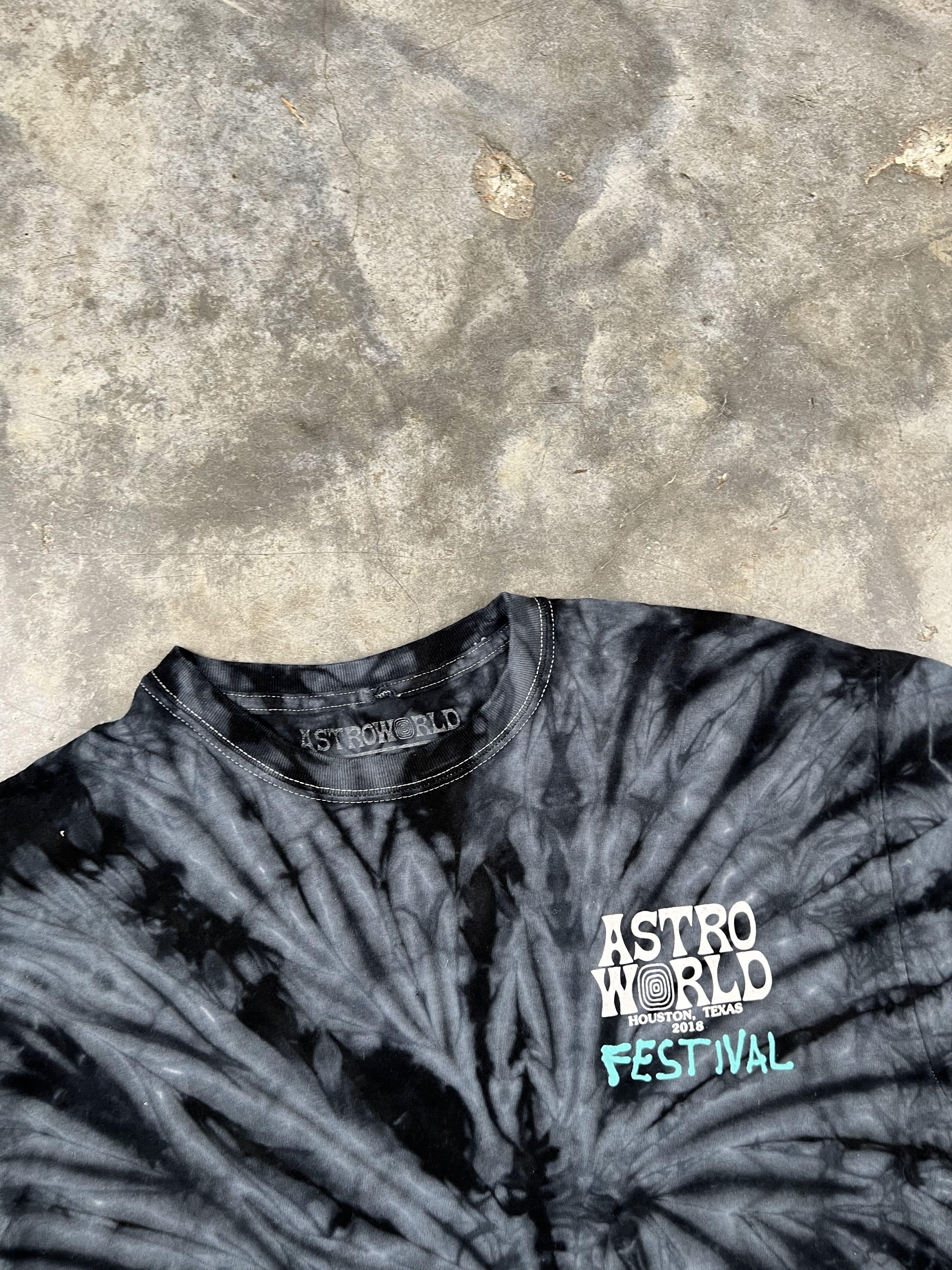 Travis Scott Travis Scott Tie Dye Astroworld Tie Dye Tee Large Popcorn Size US L / EU 52-54 / 3 - 4 Thumbnail
