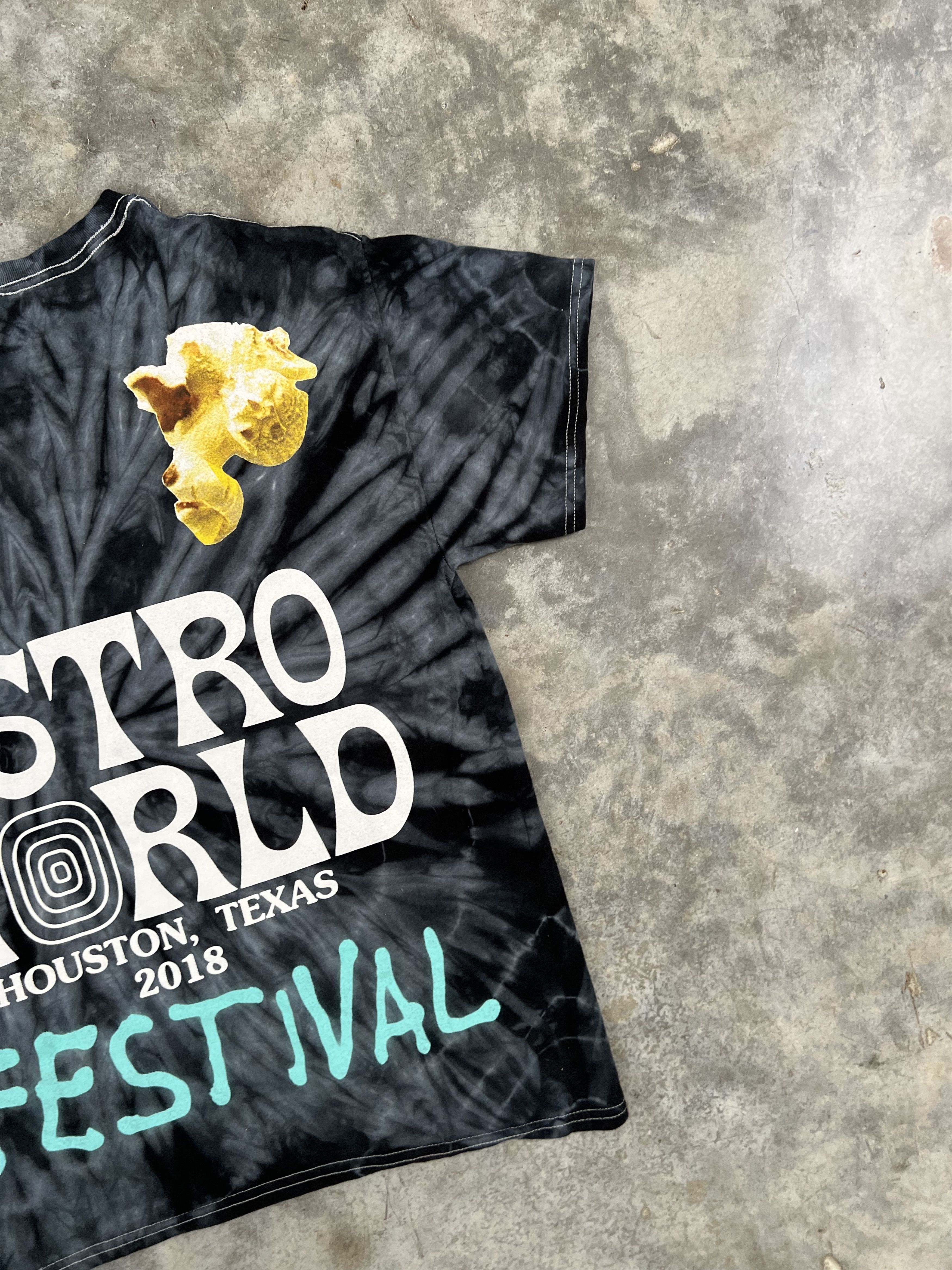 Travis Scott Travis Scott Tie Dye Astroworld Tie Dye Tee Large Popcorn Size US L / EU 52-54 / 3 - 2 Thumbnail