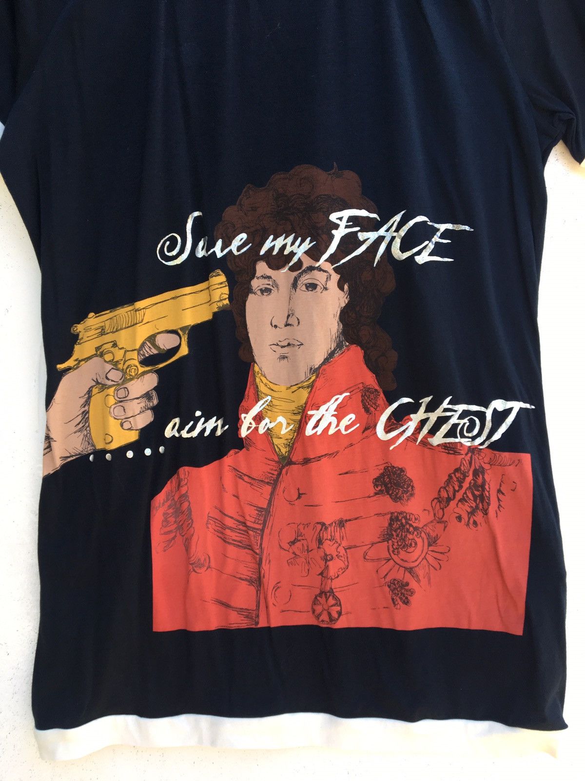 John Galliano Rare John Galliano Save My Face ...Printed Tshirt Size US S / EU 44-46 / 1 - 4 Thumbnail