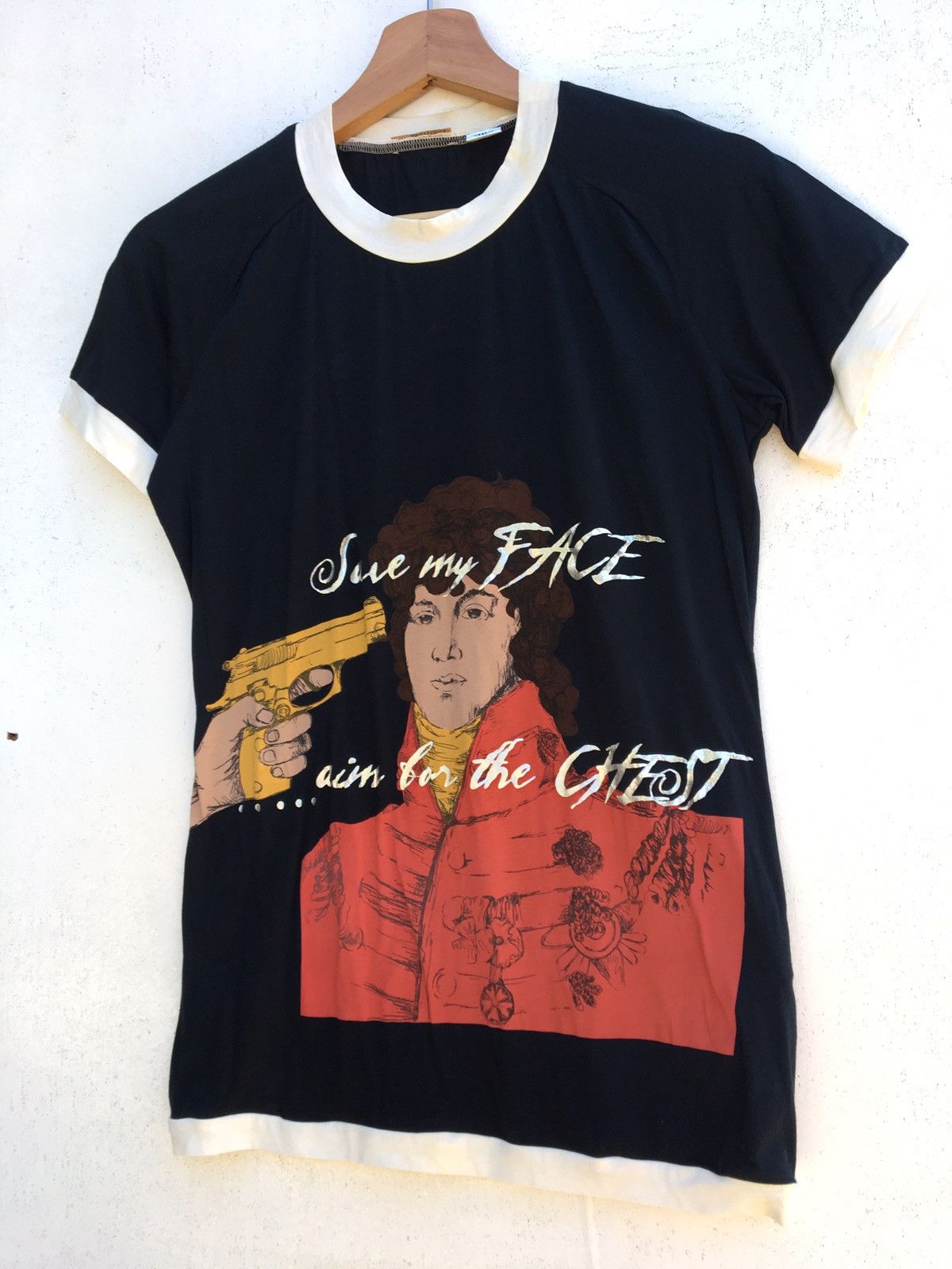 John Galliano Rare John Galliano Save My Face ...Printed Tshirt Size US S / EU 44-46 / 1 - 3 Thumbnail