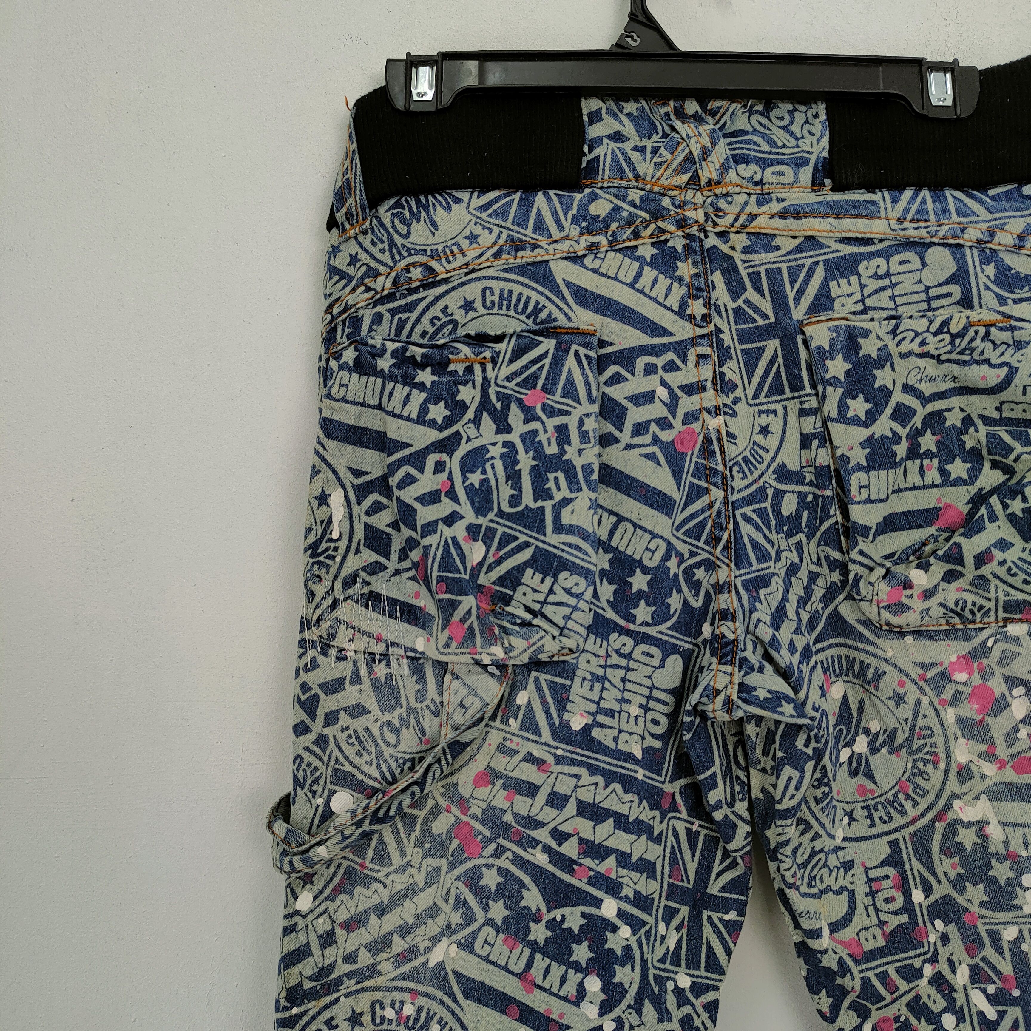 Japanese Brand CHU XXX PATCHWORK SHORT PANTS/ DISTRESSED STYLE Size US 30 / EU 46 - 11 Thumbnail