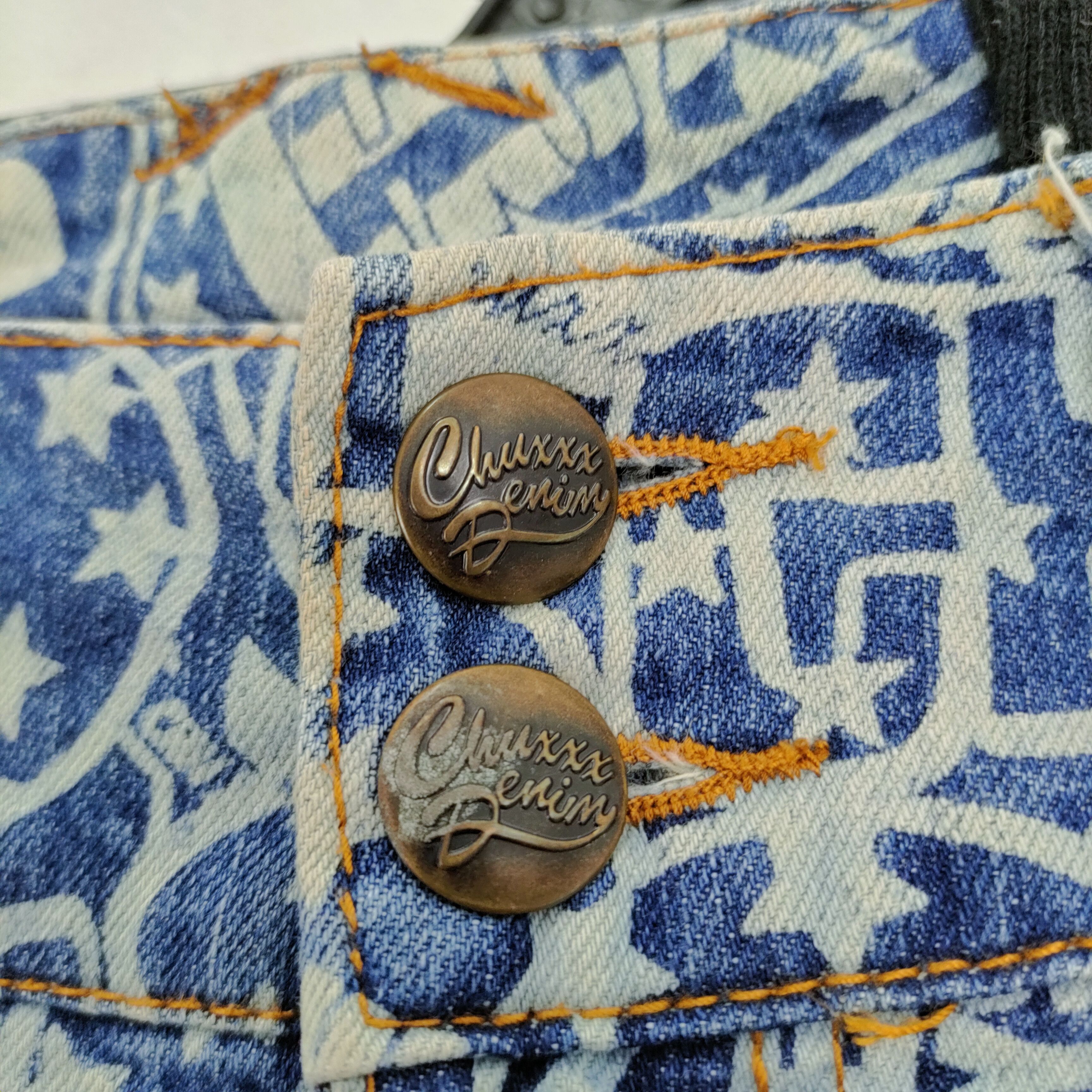 Japanese Brand CHU XXX PATCHWORK SHORT PANTS/ DISTRESSED STYLE Size US 30 / EU 46 - 4 Thumbnail