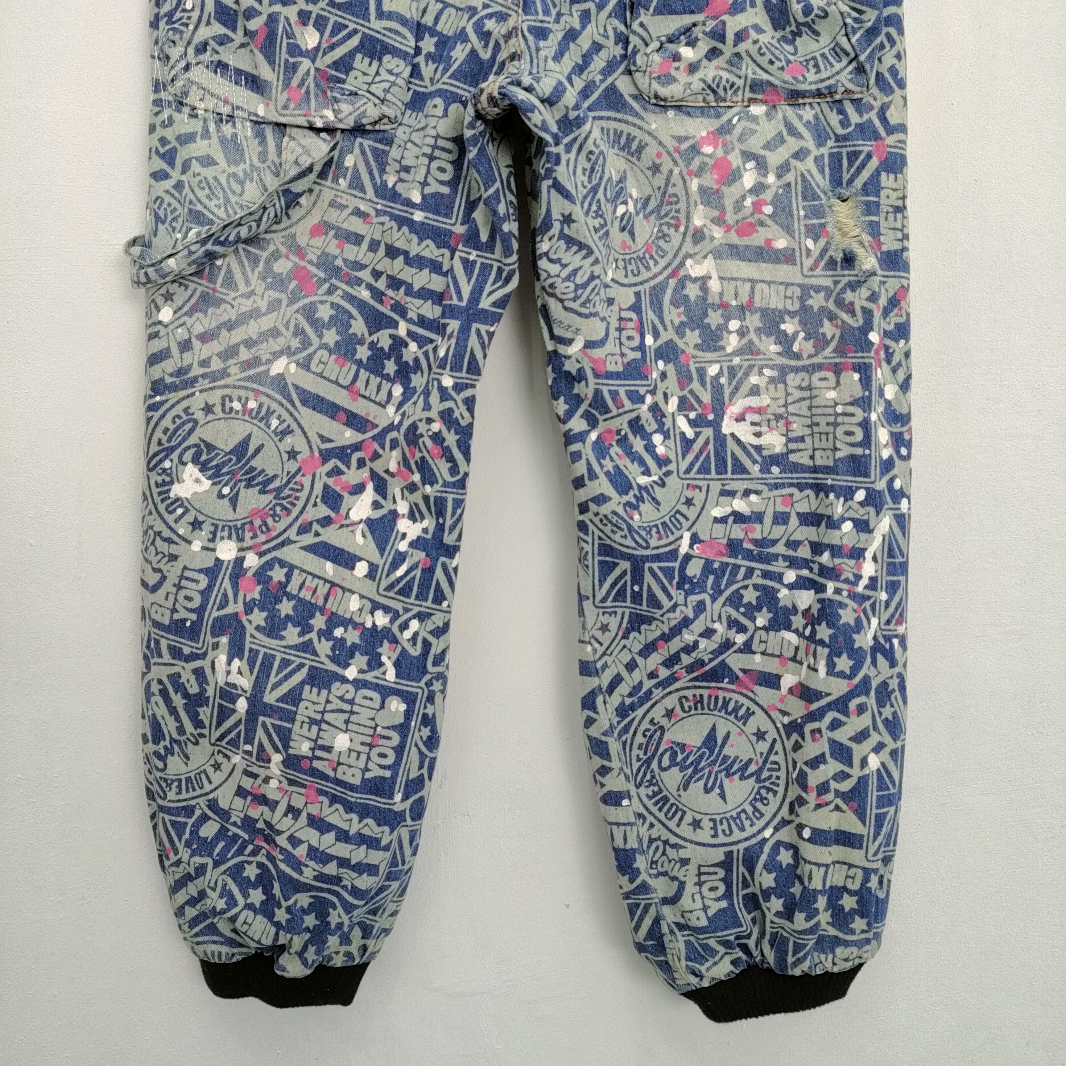 Japanese Brand CHU XXX PATCHWORK SHORT PANTS/ DISTRESSED STYLE Size US 30 / EU 46 - 10 Thumbnail
