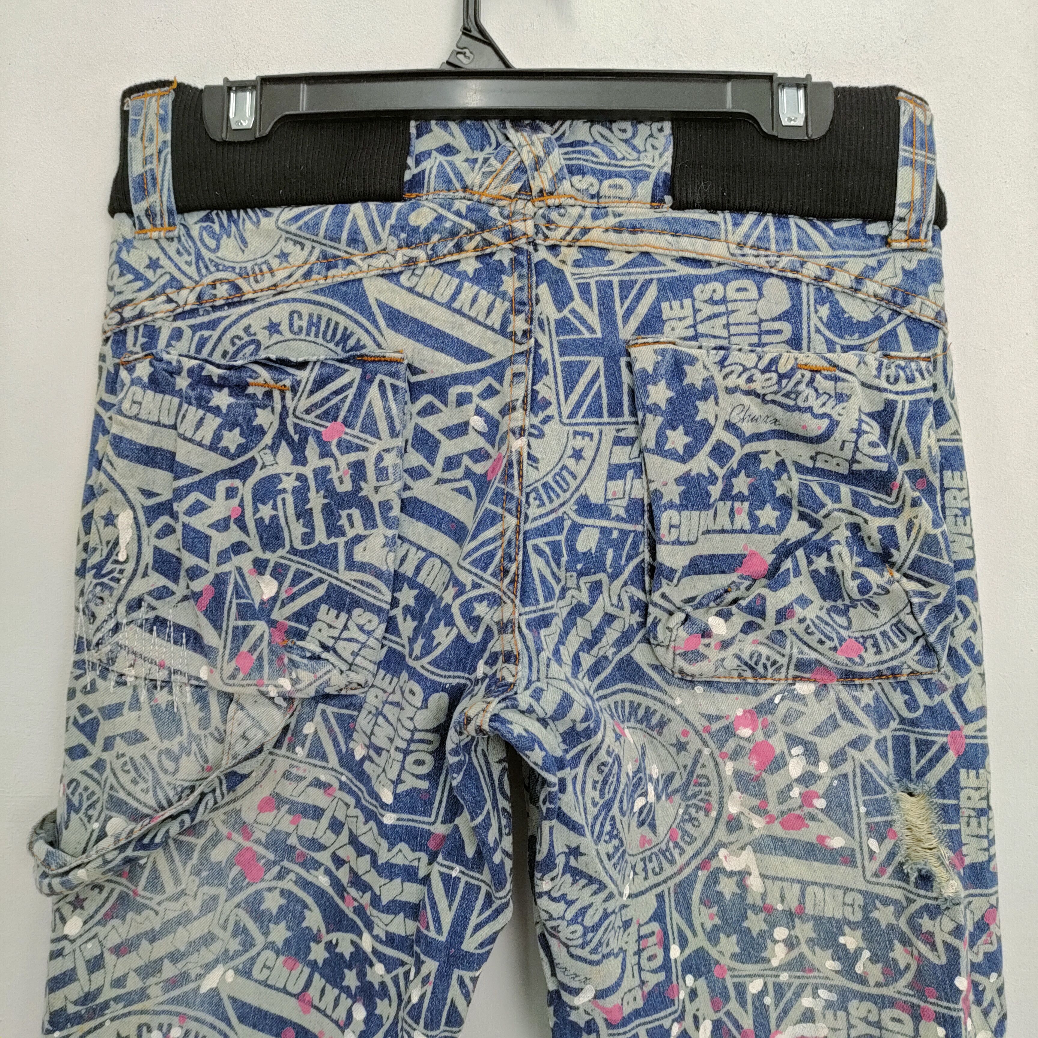 Japanese Brand CHU XXX PATCHWORK SHORT PANTS/ DISTRESSED STYLE Size US 30 / EU 46 - 7 Thumbnail