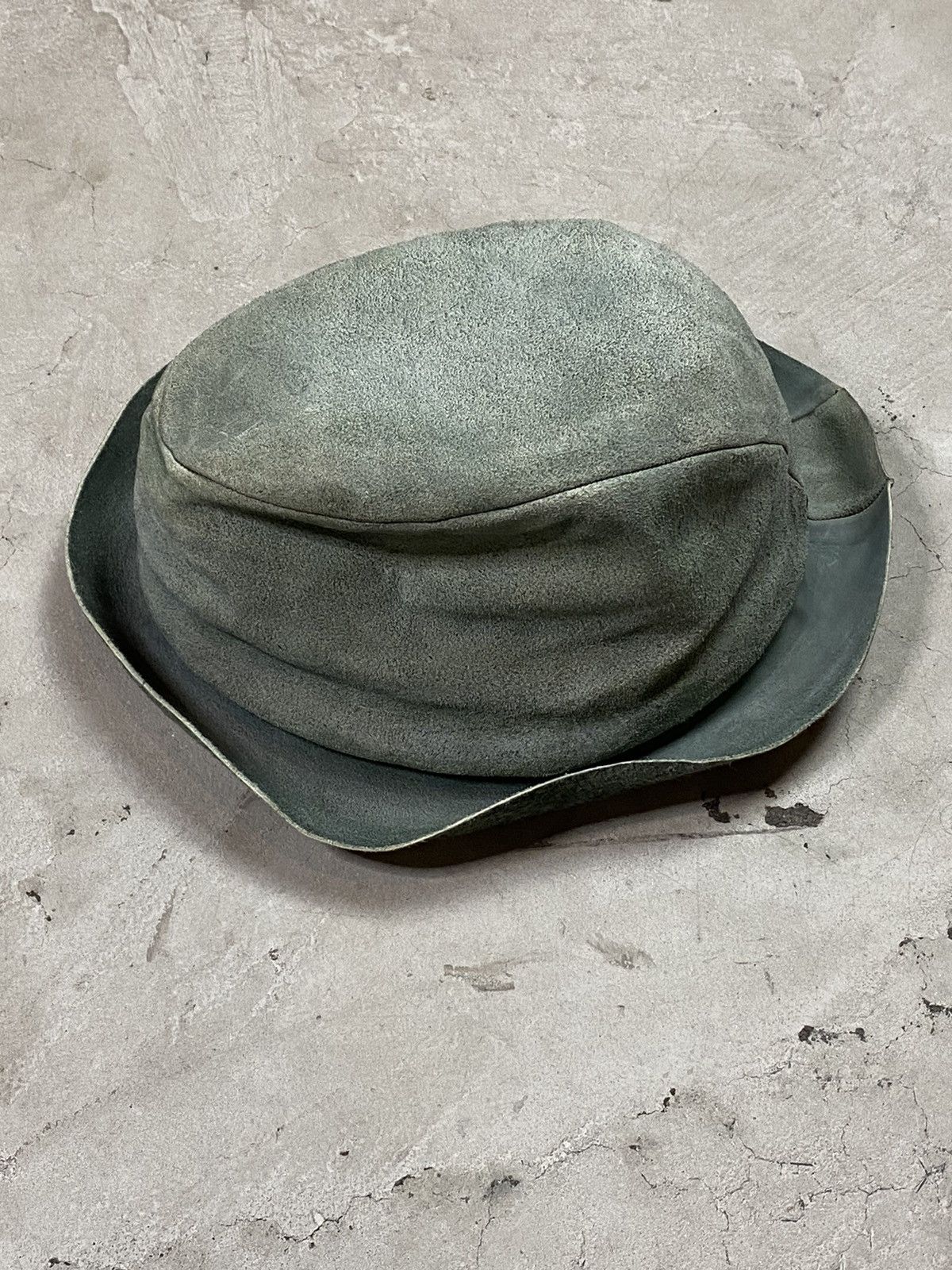 Layer-0 Layer-0 Shell Cordovan Reverse Leather Hat | Grailed