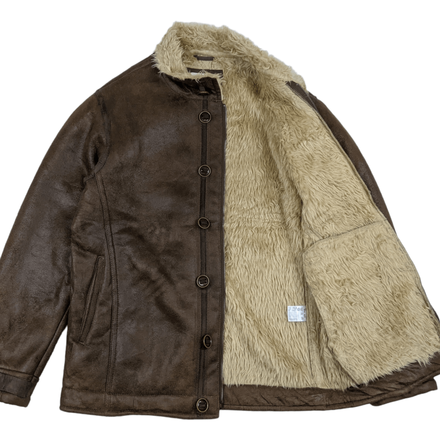 Japanese Brand Japan IKKA Polyurethane Leather Jacket Sheepskin Style Size US M / EU 48-50 / 2 - 2 Thumbnail