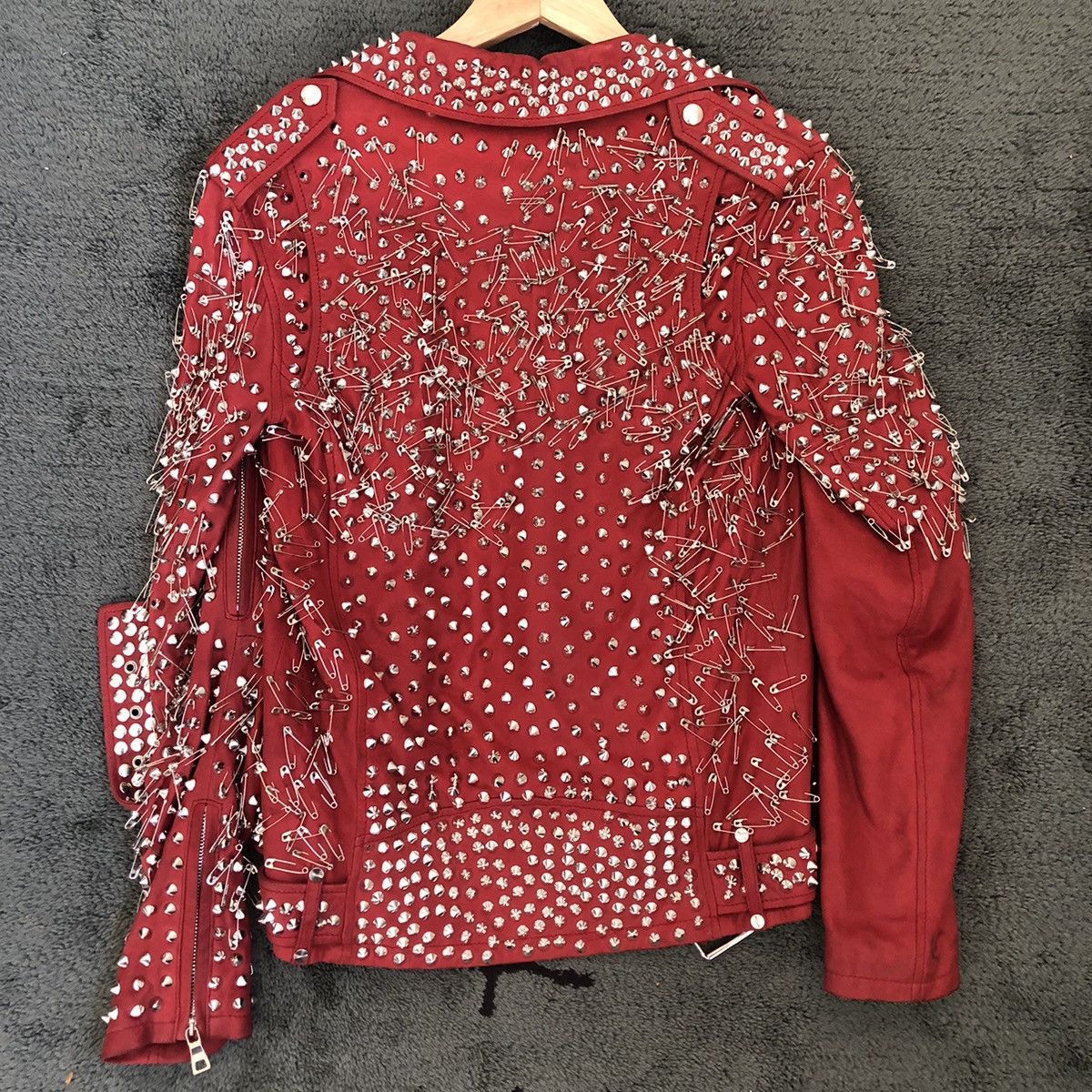 Balmain Balmain Decarnin SS11 Safety Pin Leather Biker Jacket Size XS / US 0-2 / IT 36-38 - 2 Thumbnail