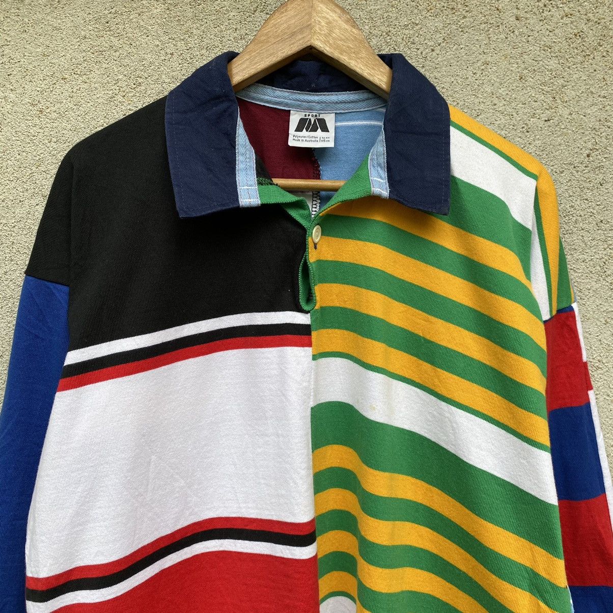 Man Made In Australia Vintage 90s Australia Multicolour Rugby Polo Shirt Size US XL / EU 56 / 4 - 5 Thumbnail