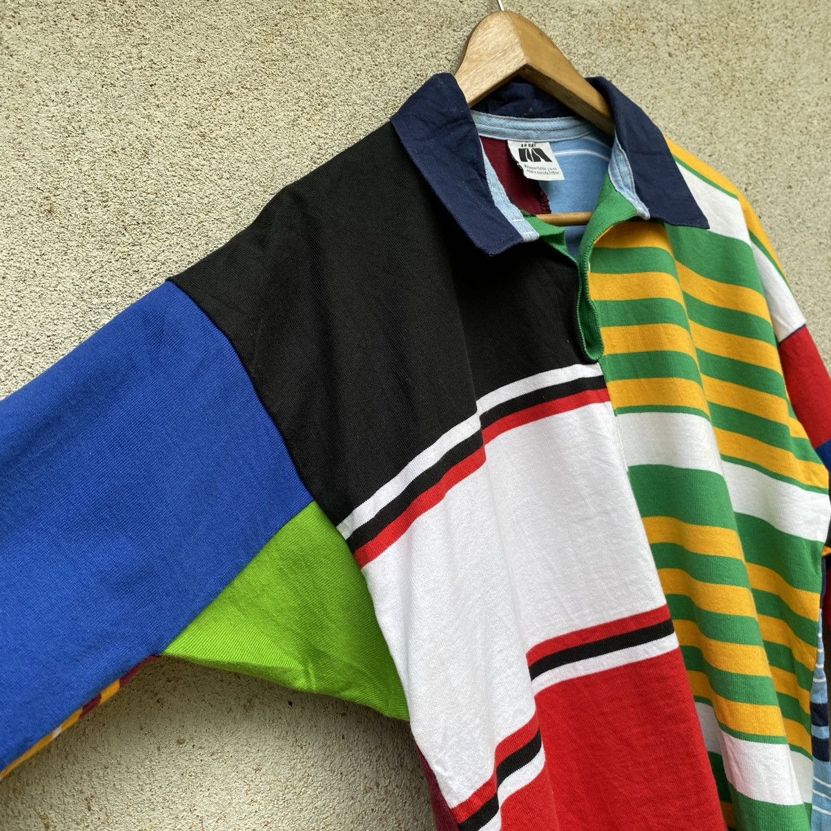 Man Made In Australia Vintage 90s Australia Multicolour Rugby Polo Shirt Size US XL / EU 56 / 4 - 4 Thumbnail