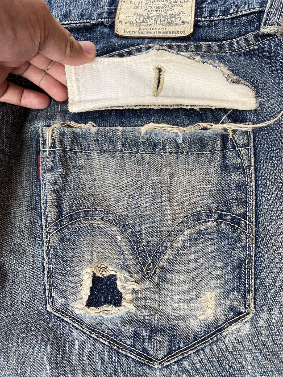 Levi's Vintage Levis Rework and Distressed Pant Size US 35 - 6 Thumbnail