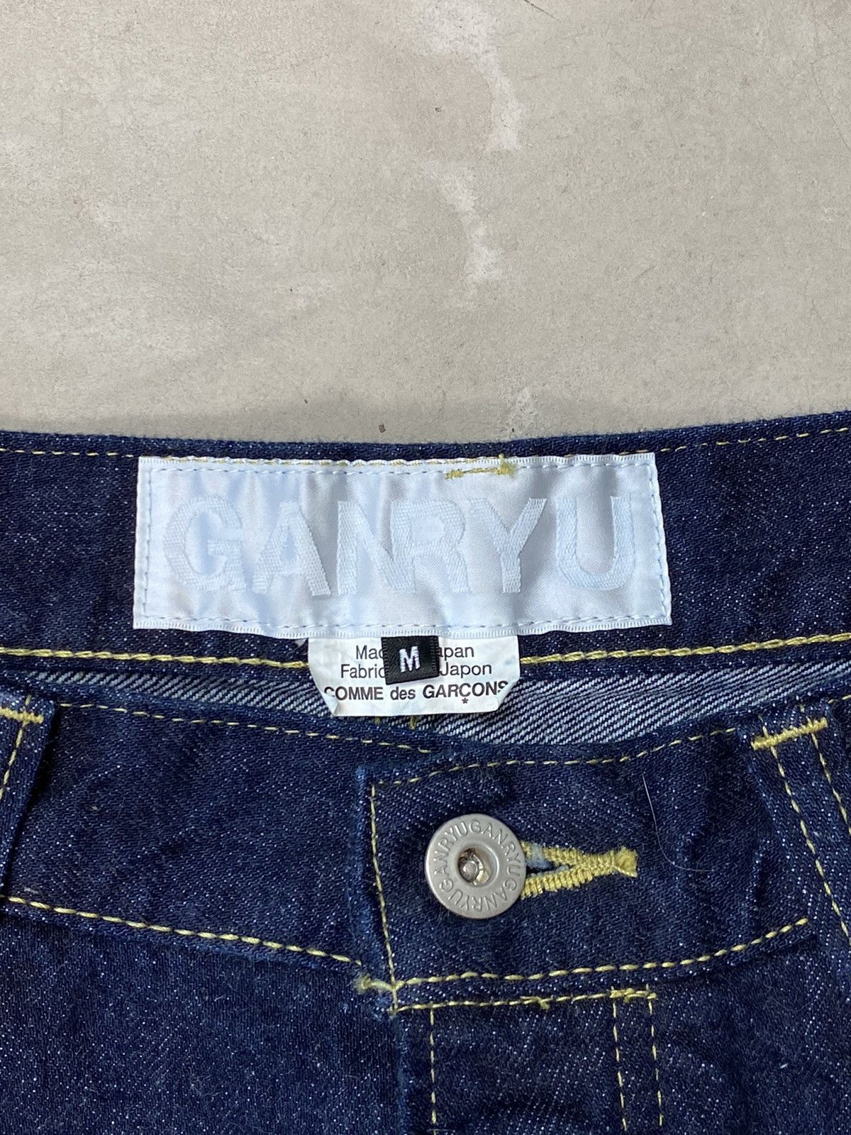 Comme des Garcons Ganryu Curved Indigo Denims Size US 32 / EU 48 - 4 Thumbnail