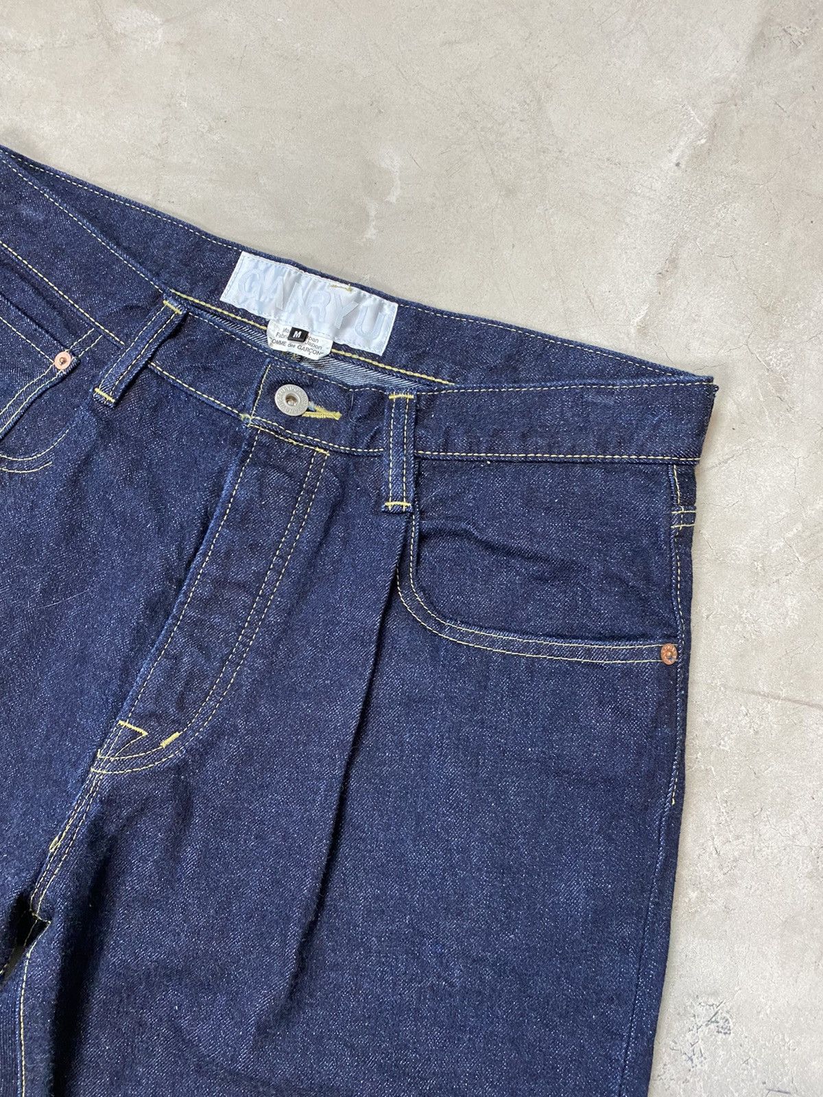 Comme des Garcons Ganryu Curved Indigo Denims Size US 32 / EU 48 - 5 Thumbnail