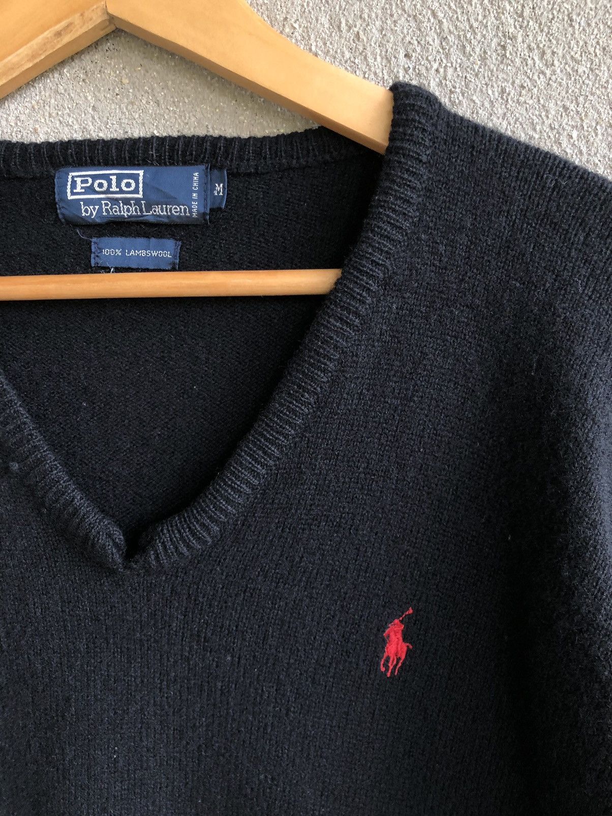 Polo Ralph Lauren × Vintage Vintage 90s Polo Ralph Lauren Lambwool knit sweater Size M / US 6-8 / IT 42-44 - 4 Thumbnail
