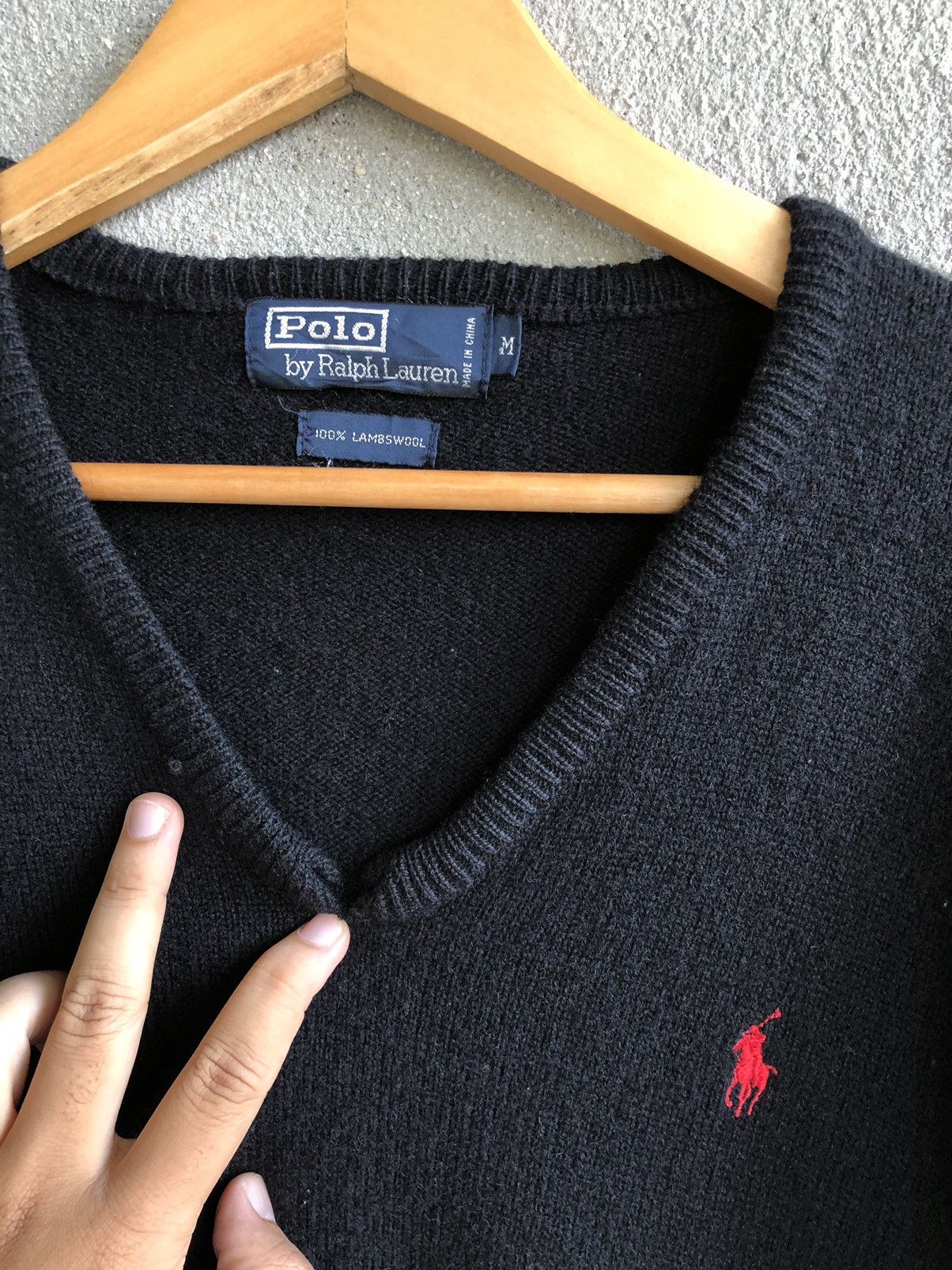 Polo Ralph Lauren × Vintage Vintage 90s Polo Ralph Lauren Lambwool knit sweater Size M / US 6-8 / IT 42-44 - 5 Thumbnail