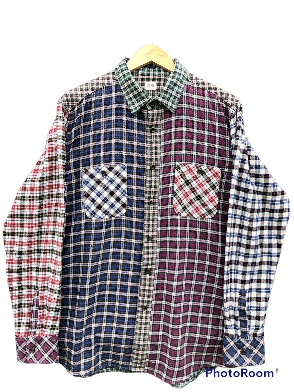 Uniqlo UNIQLO checkered flannel shirt button up Size US M / EU 48-50 / 2 - 2 Thumbnail