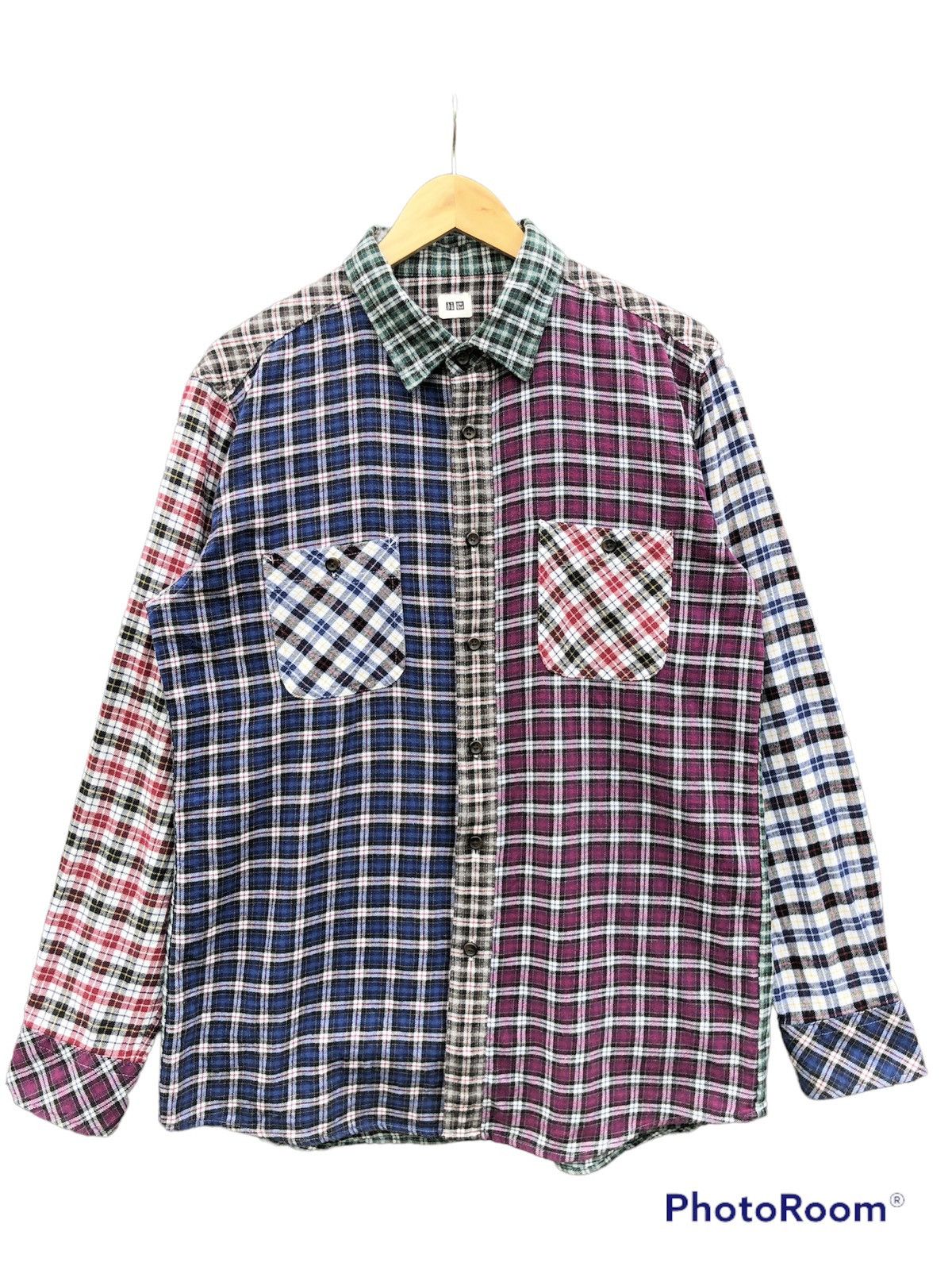 Uniqlo UNIQLO checkered flannel shirt button up Size US M / EU 48-50 / 2 - 1 Thumbnail