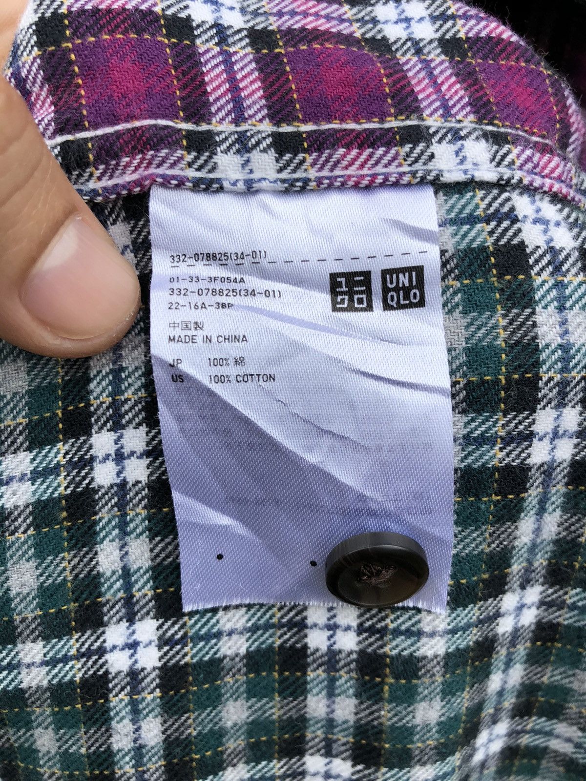 Uniqlo UNIQLO checkered flannel shirt button up Size US M / EU 48-50 / 2 - 5 Thumbnail